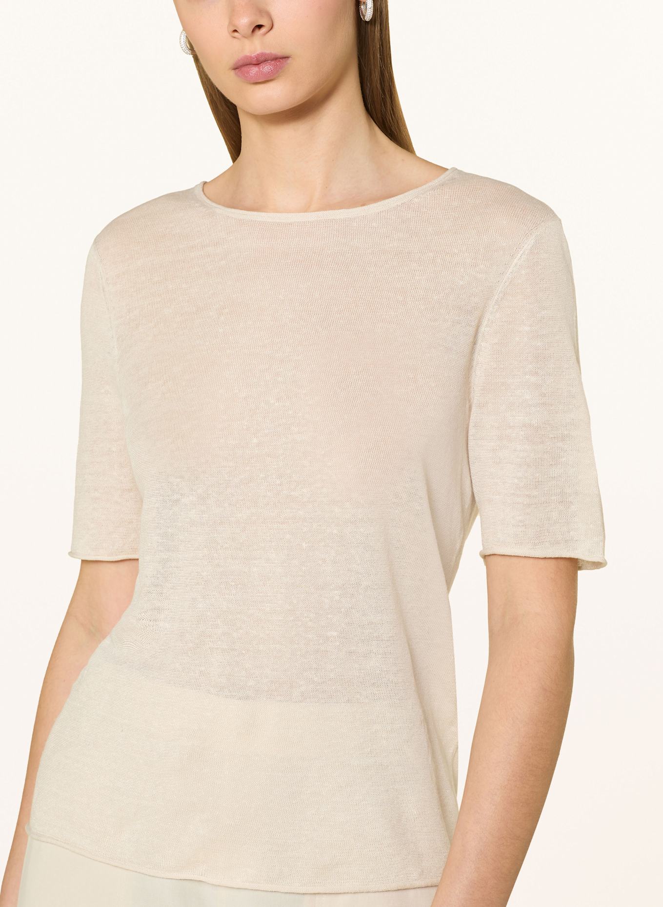 Marc O'Polo Knit shirt in linen: ECRU