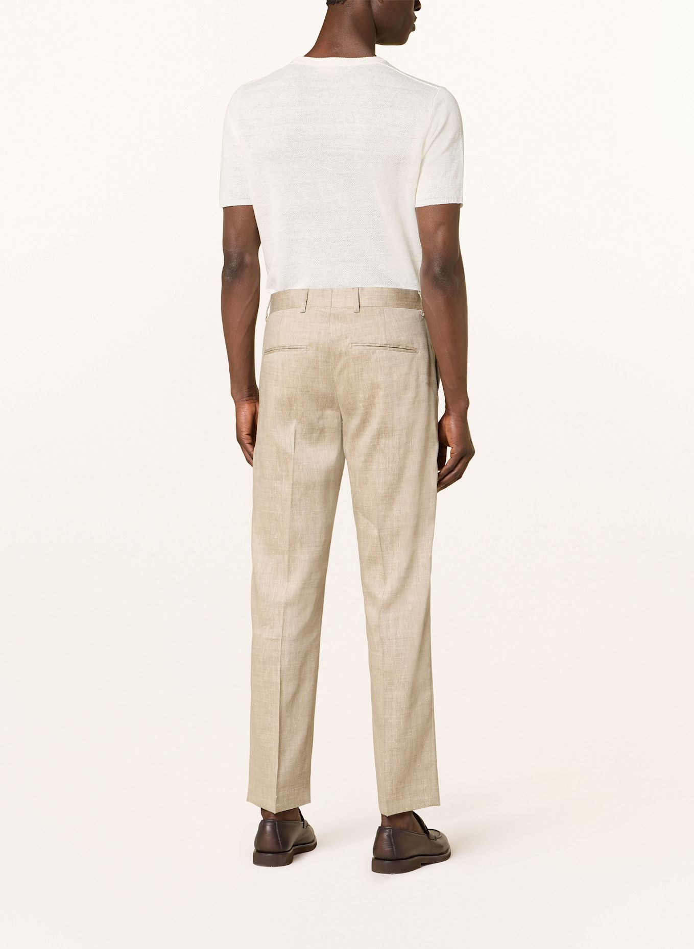 TIGER OF SWEDEN Anzughose TENSE Regular Fit mit Leinen: 13L Soft Latte