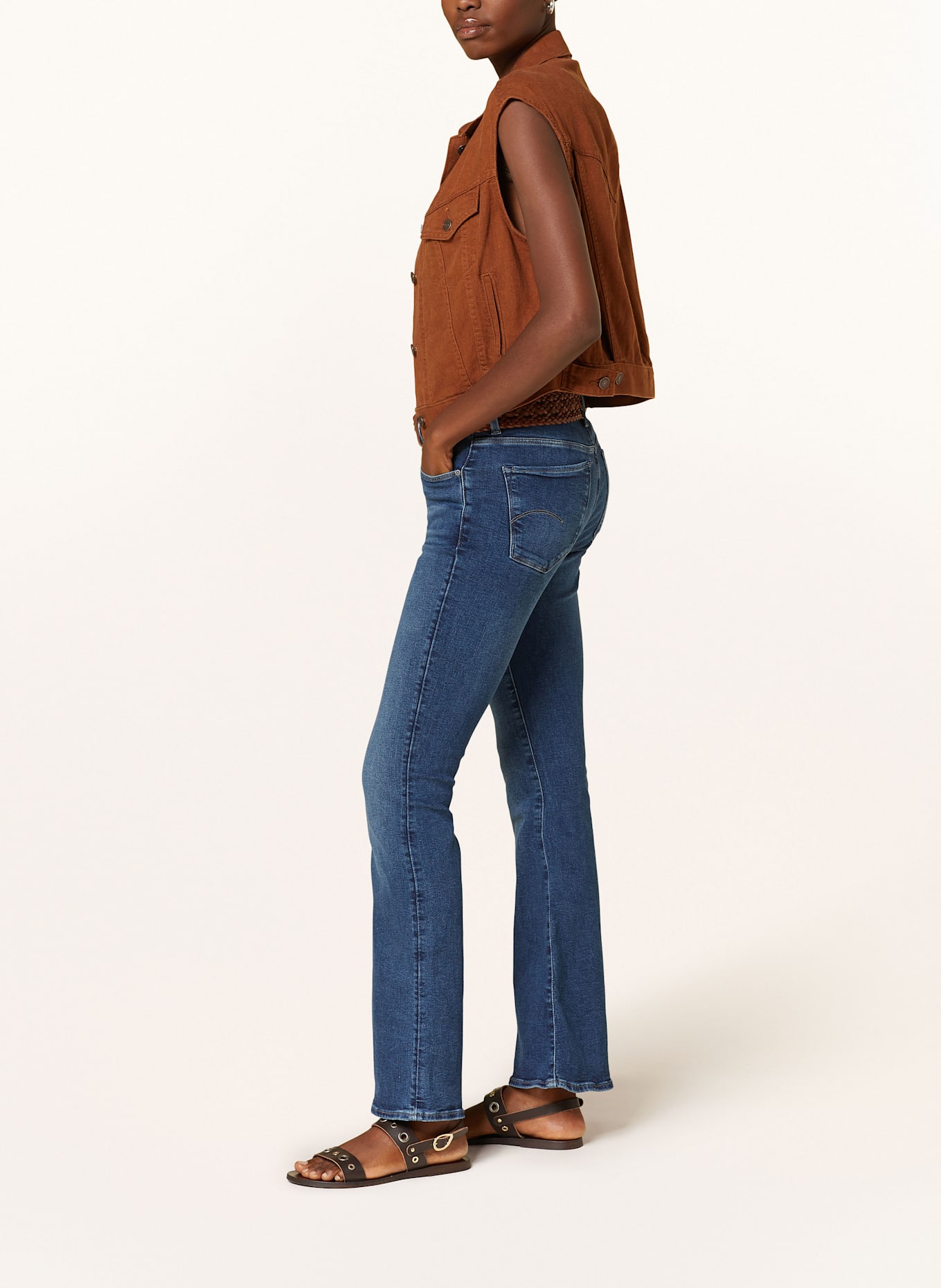 G-Star Flared Jeans, Farbe: H281 worn in icy blue (Bild 4)