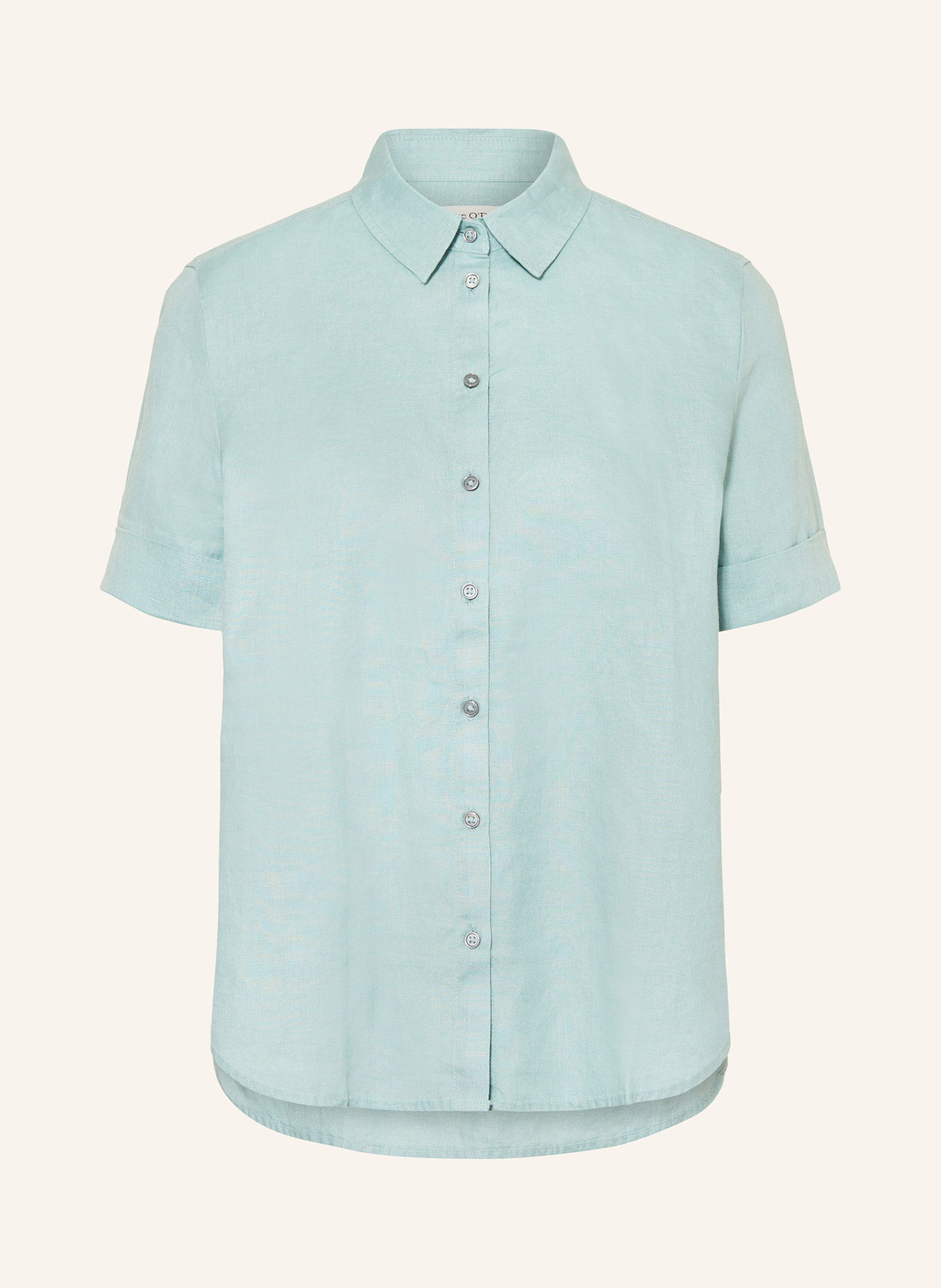 Marc O'Polo Hemdbluse aus Leinen: PETROL