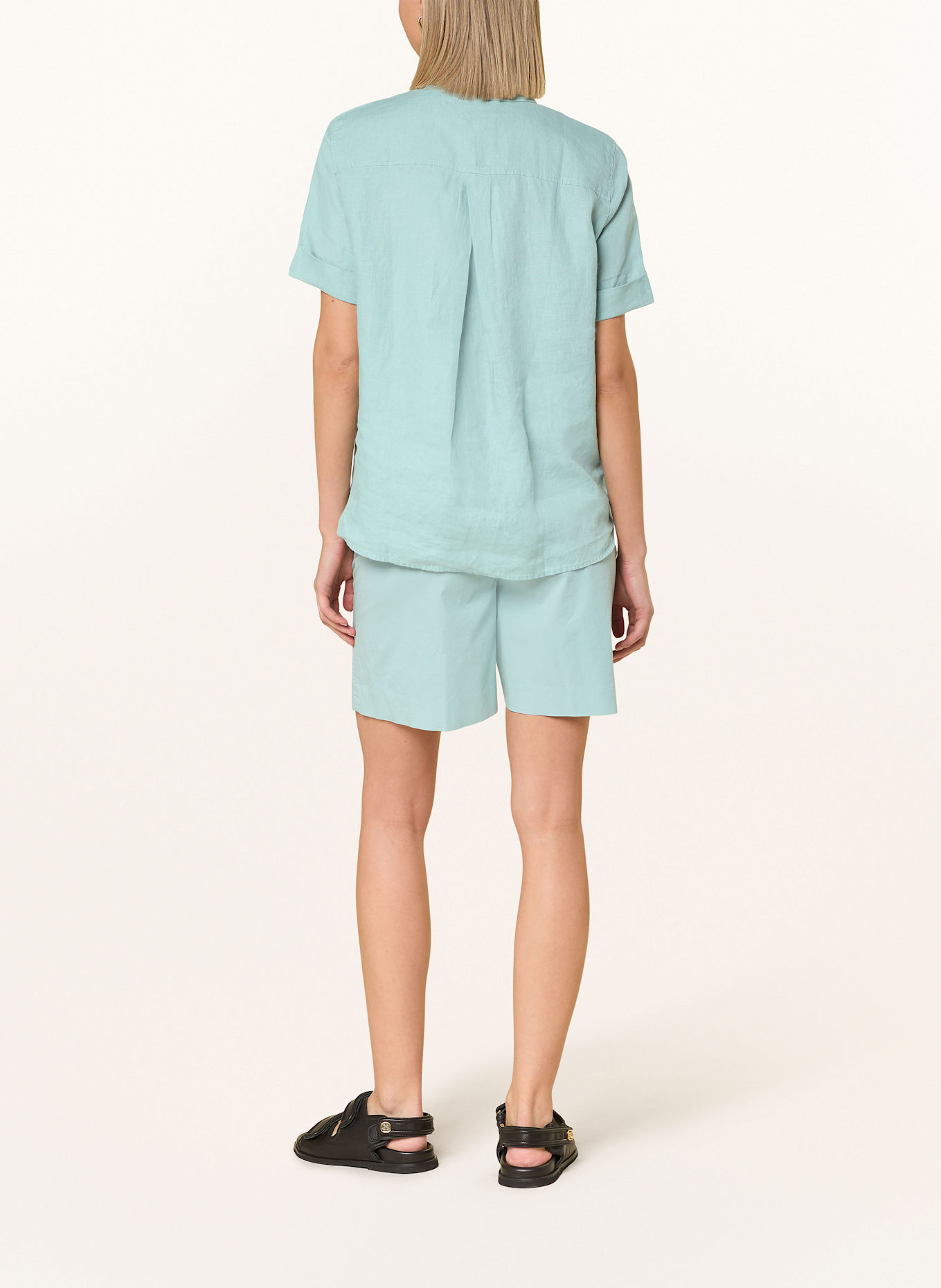 Marc O'Polo Hemdbluse aus Leinen: PETROL