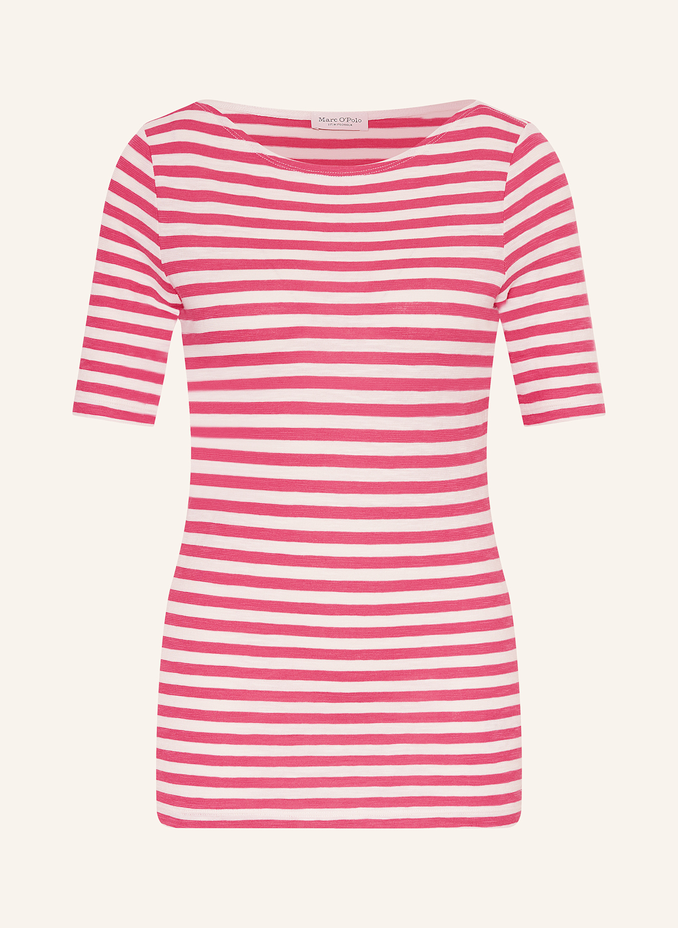 Marc O'Polo T-Shirt: ROT / WEISS