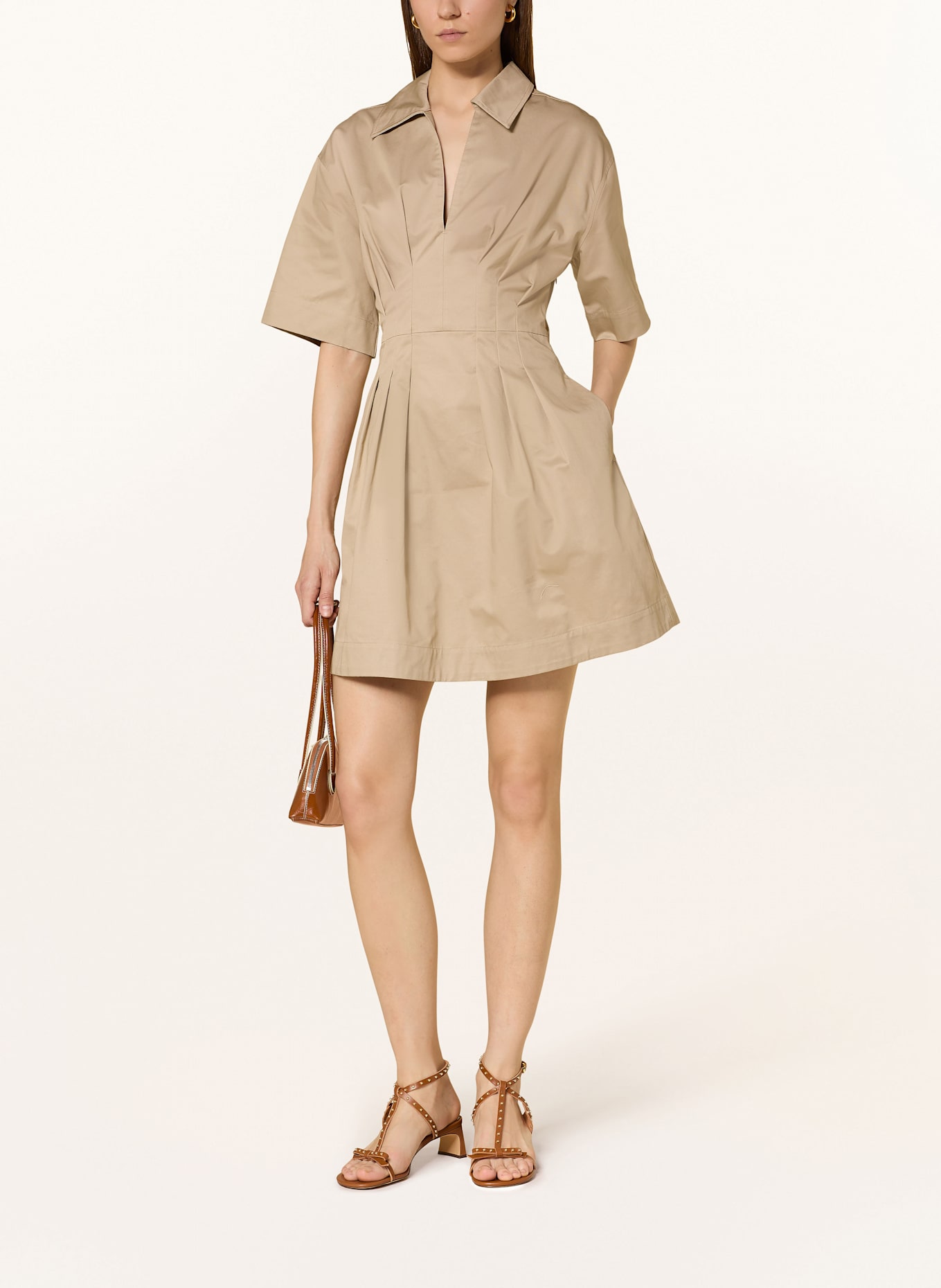 REISS Kleid ROSALIE: HELLBRAUN