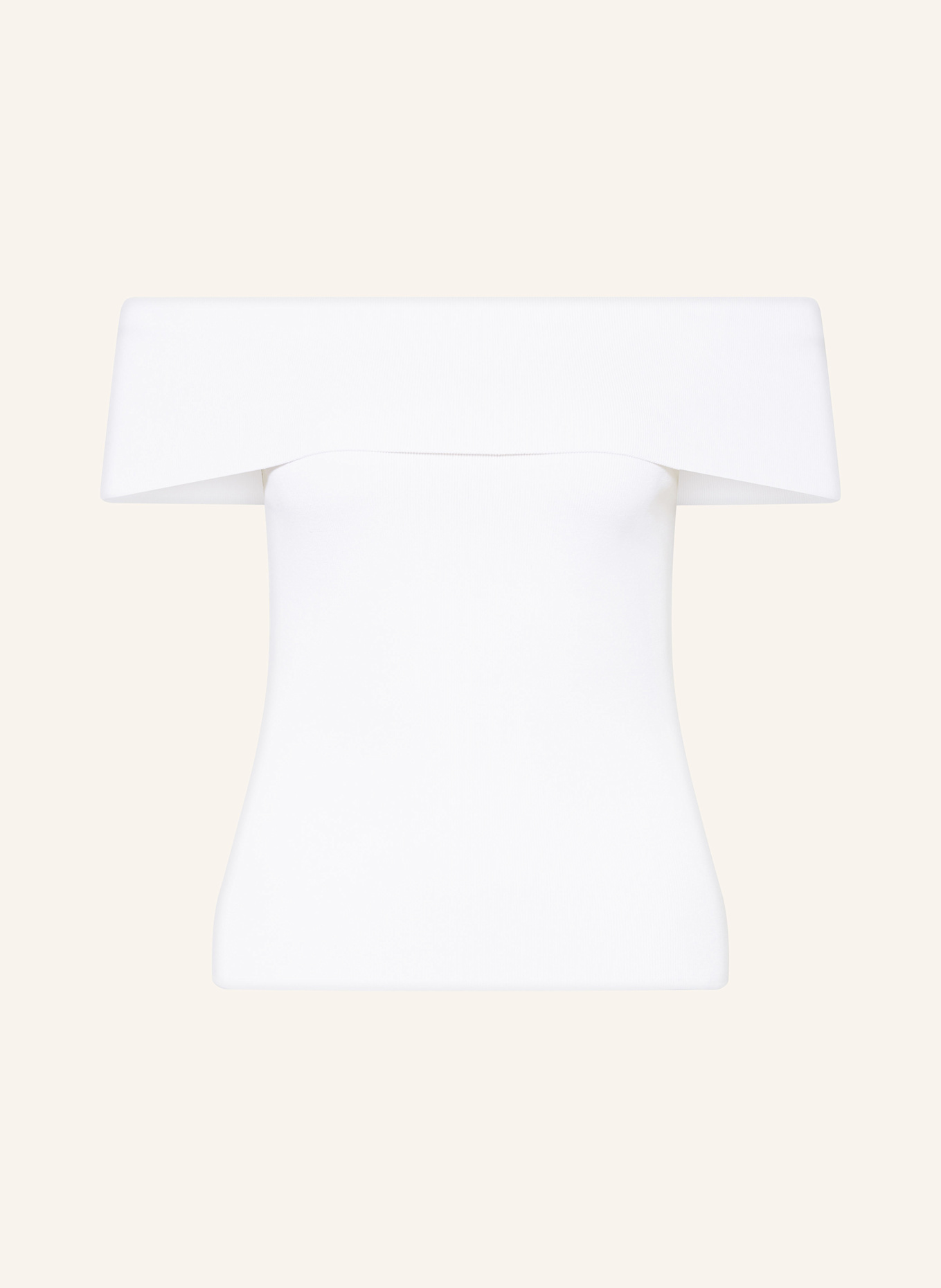 maje Off-Shoulder-Top: CREME