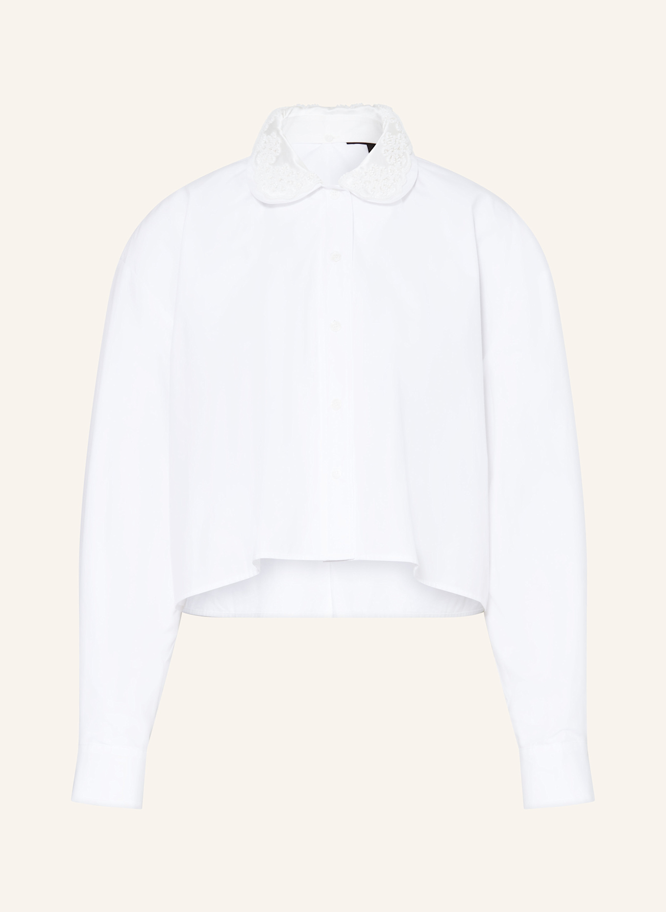 maje Bluse mit abnehmbarem Kragen: WEISS