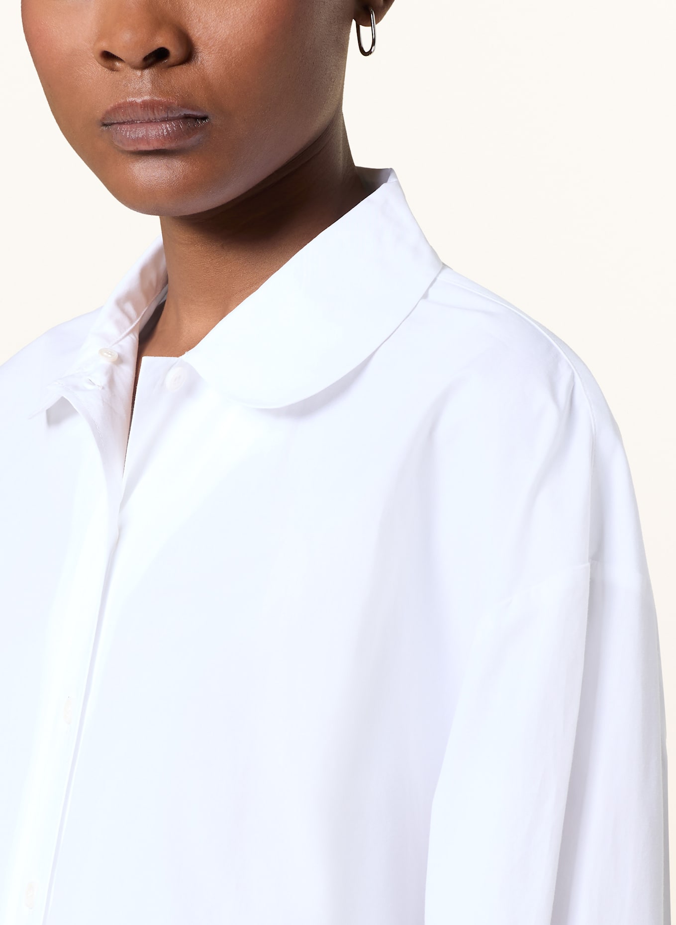 maje Bluse mit abnehmbarem Kragen: WEISS