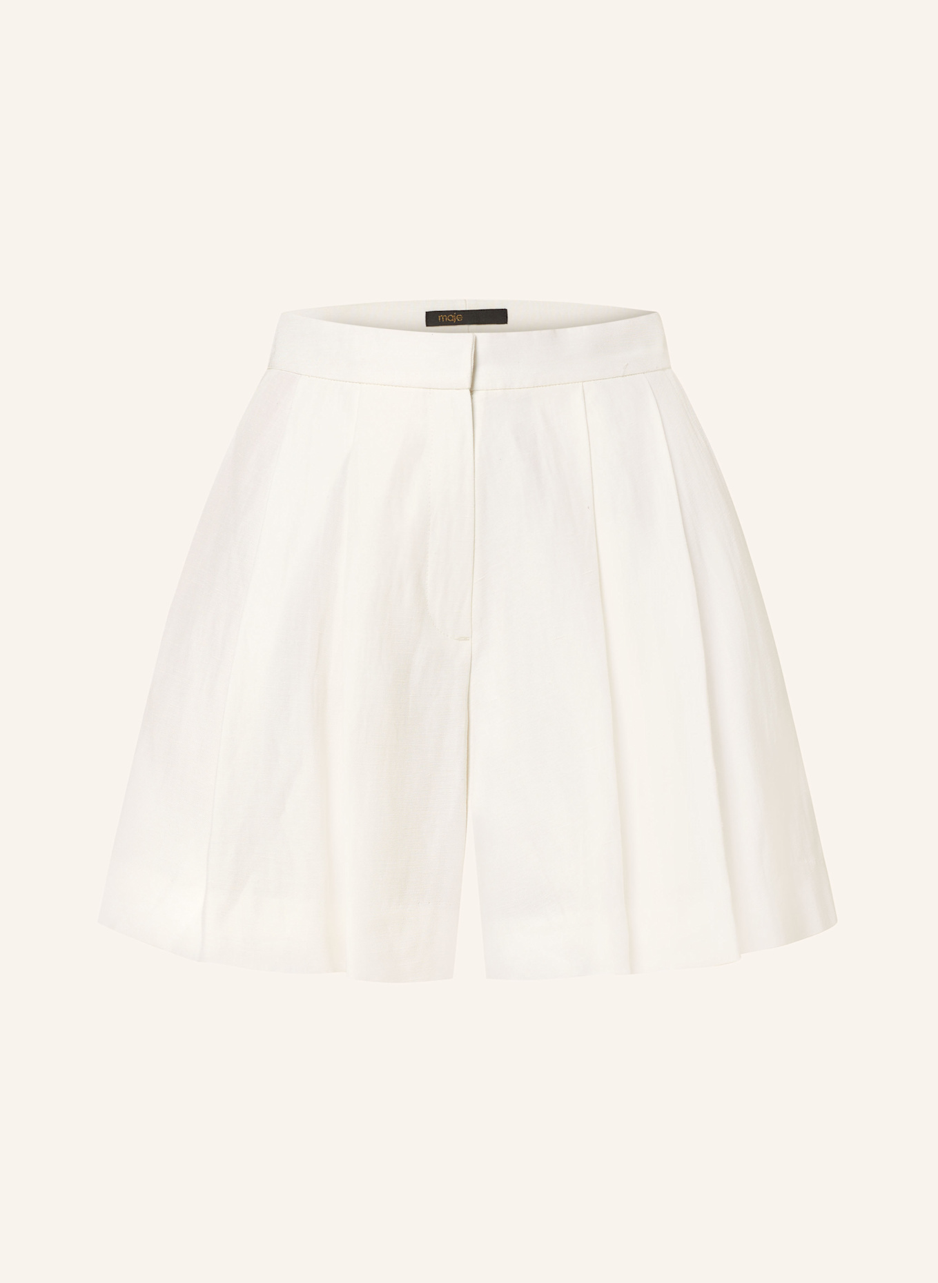 maje Shorts mit Leinen: ECRU