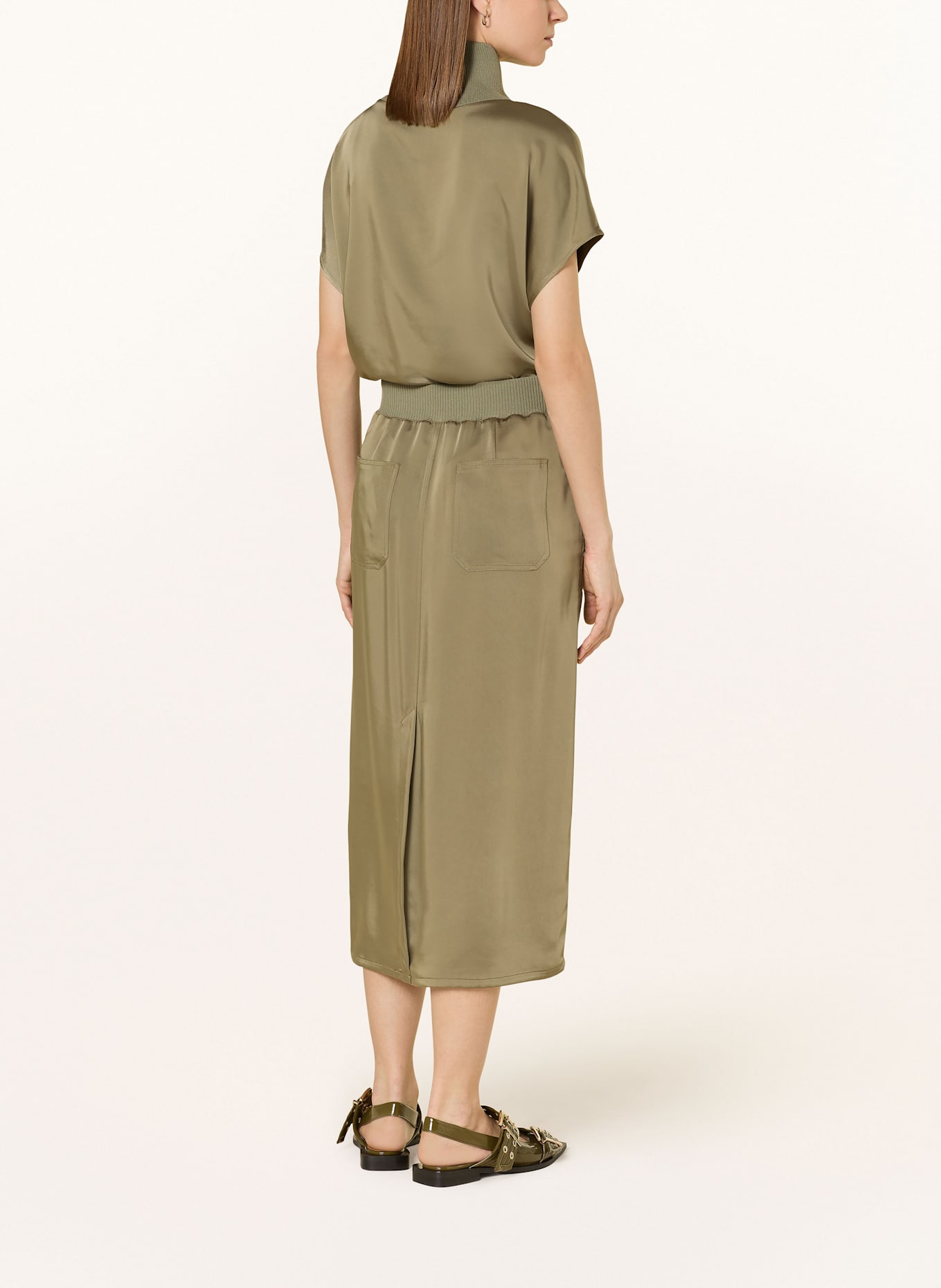 MARC AUREL Satinrock: KHAKI