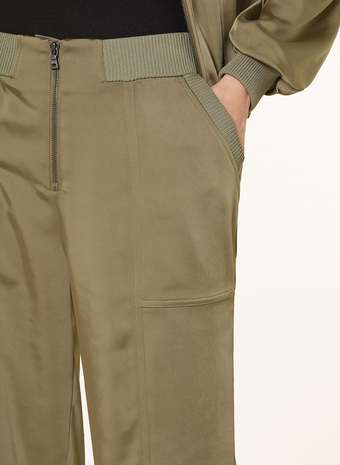 MARC AUREL Marlenehose aus Satin: KHAKI