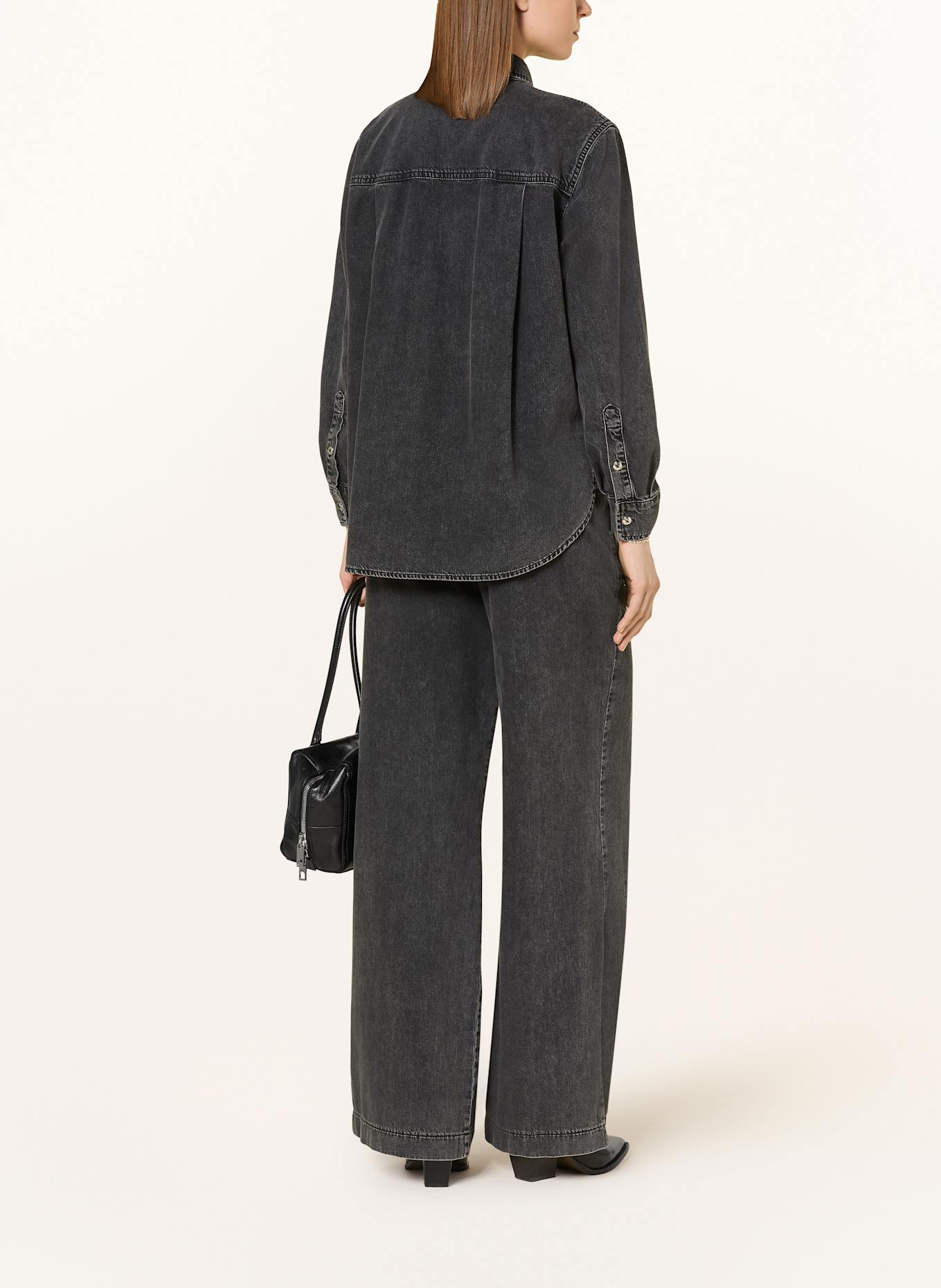 MARC AUREL Hemdbluse in Jeansoptik: DUNKELGRAU