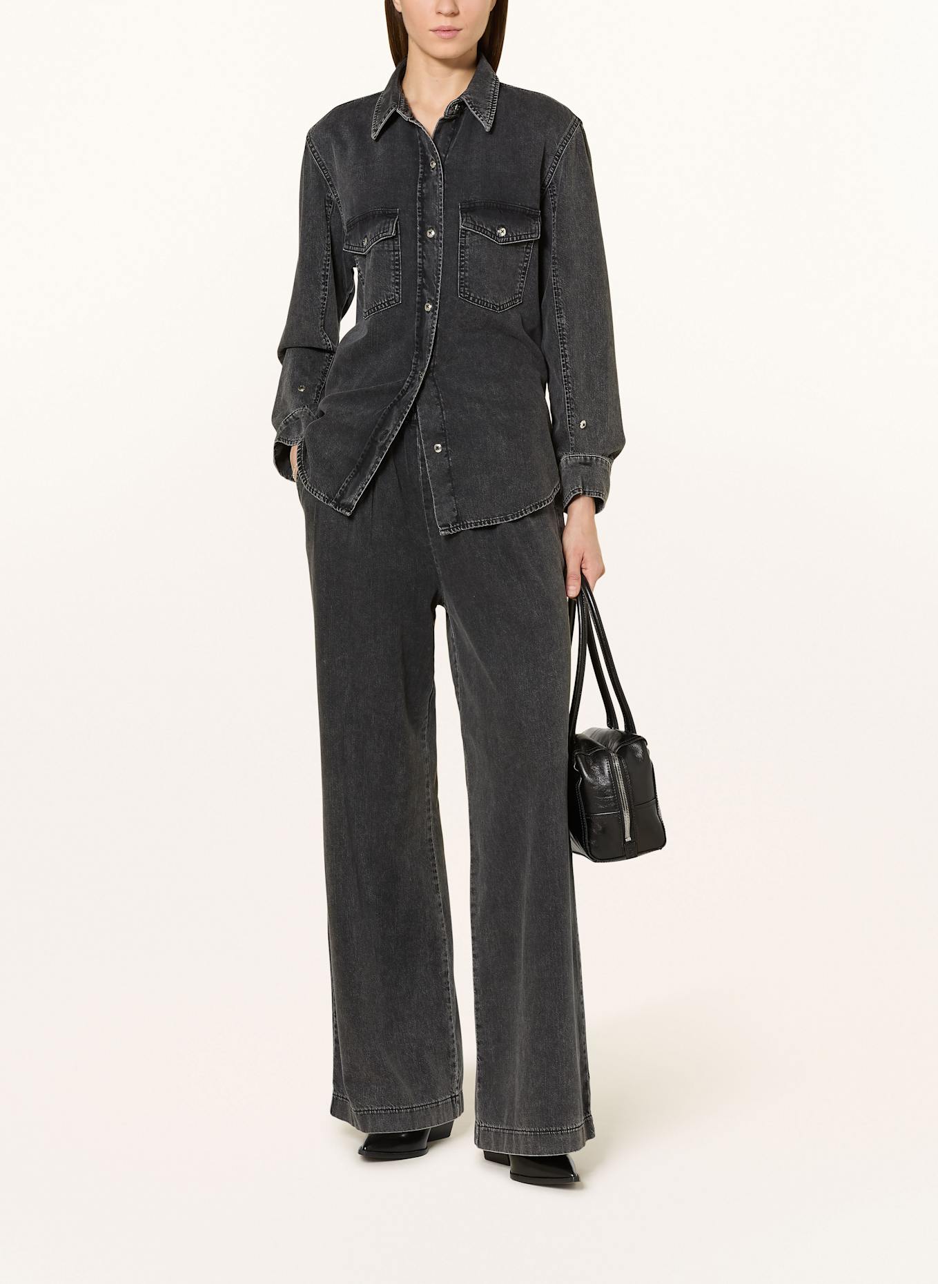 MARC AUREL Marlenehose in Jeansoptik: DUNKELGRAU