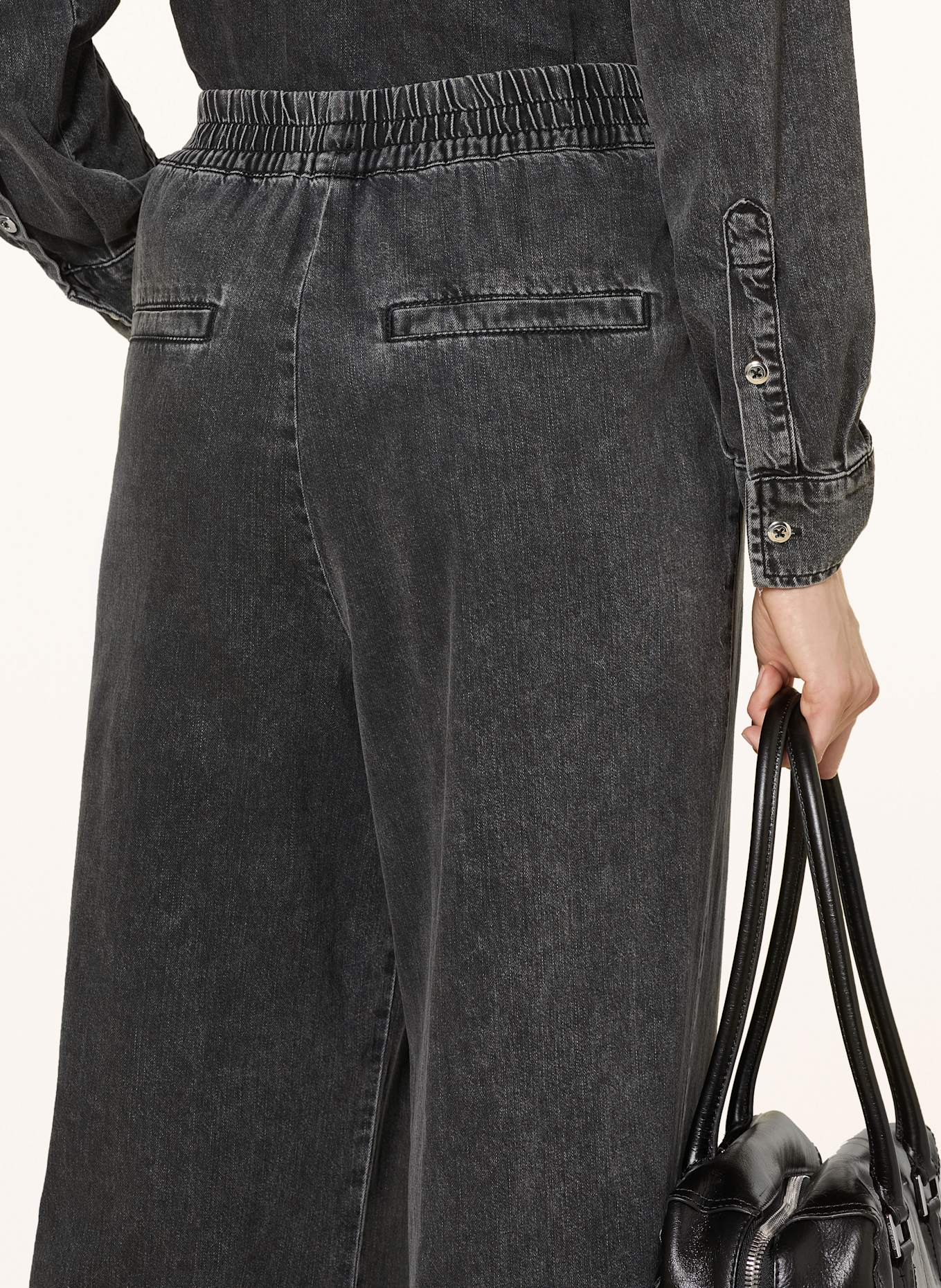 MARC AUREL Marlenehose in Jeansoptik: DUNKELGRAU