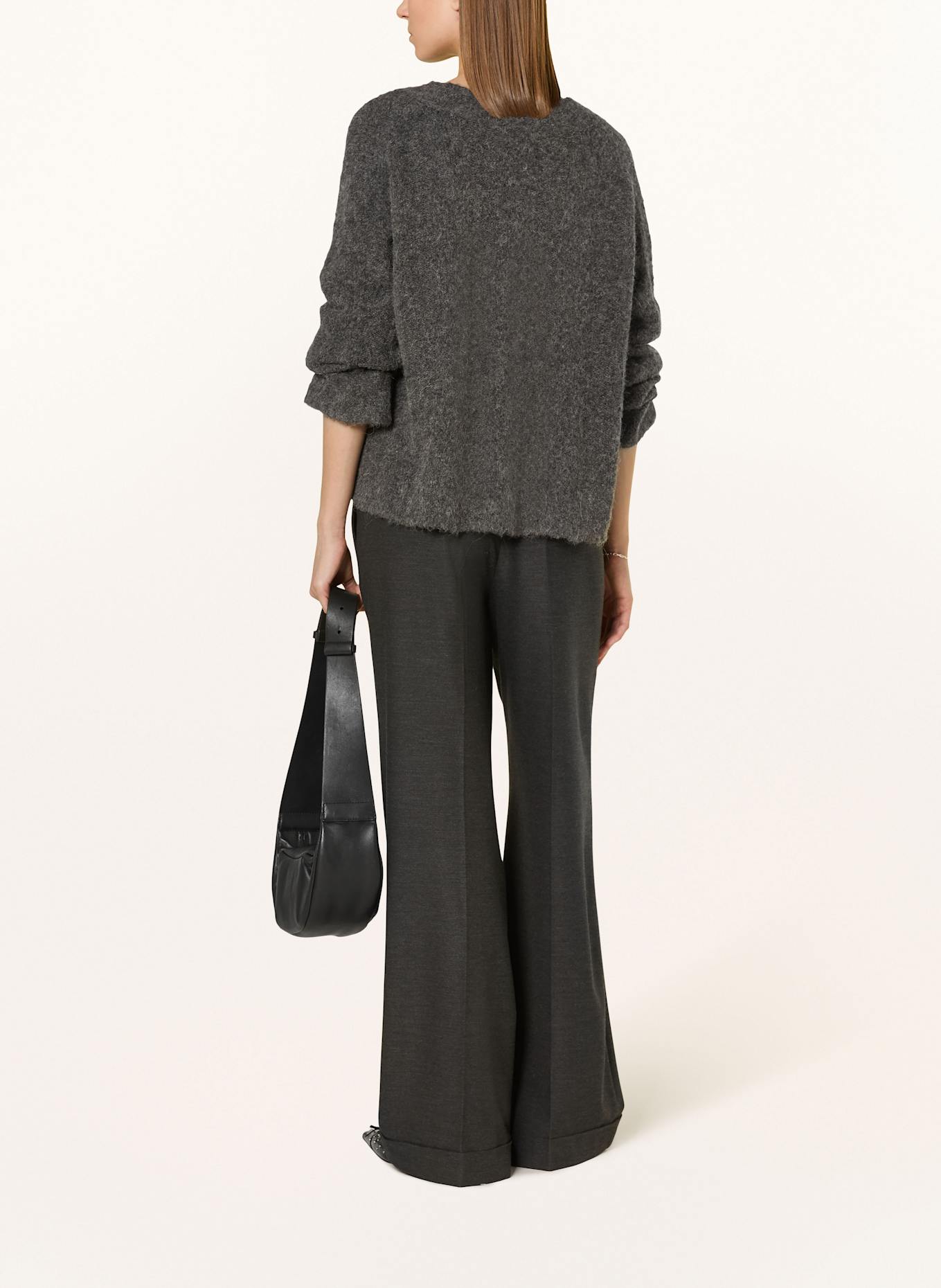 MARC AUREL Oversized-Pullover: DUNKELGRAU