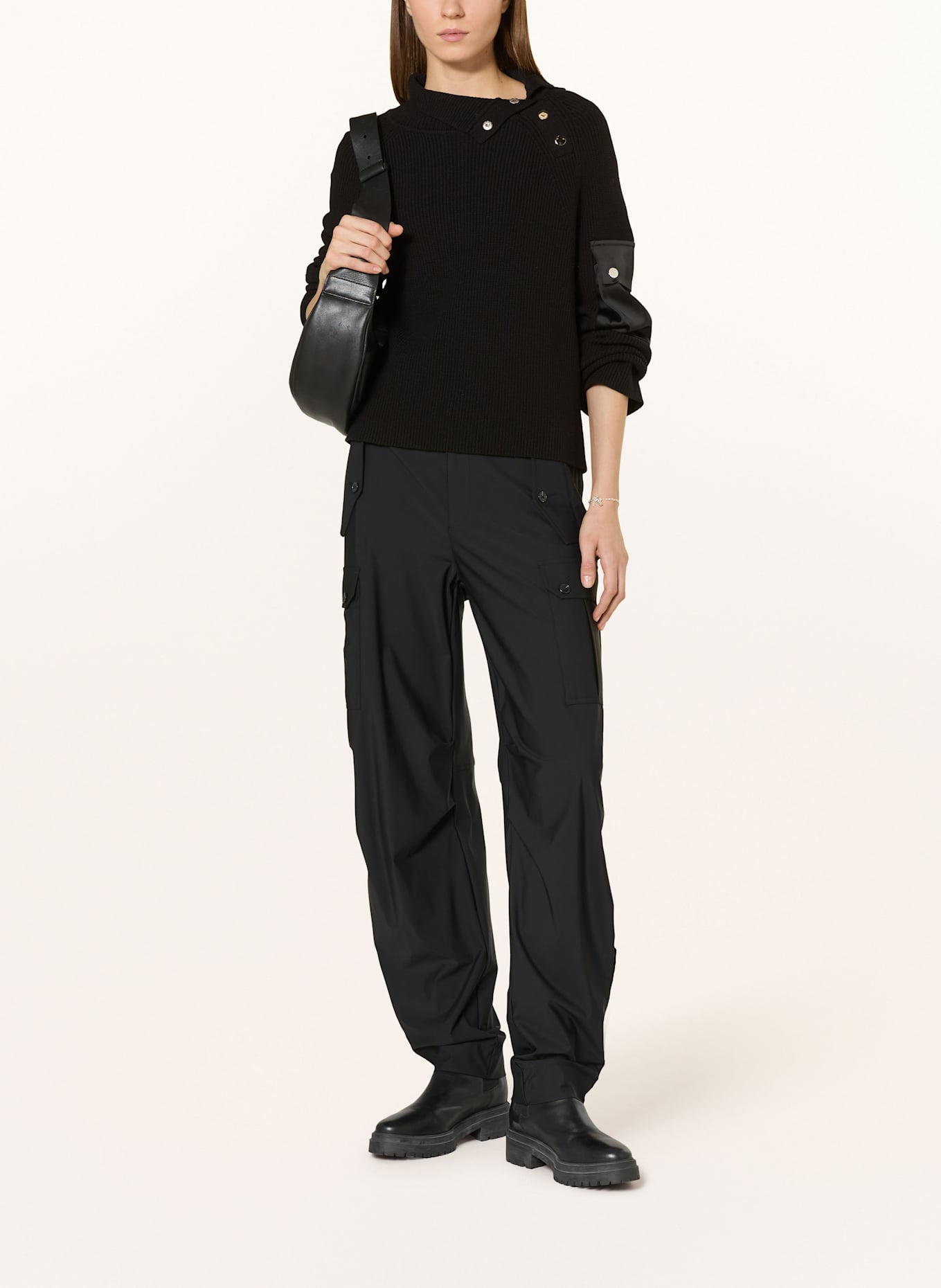 MARC AUREL Cargohose: SCHWARZ