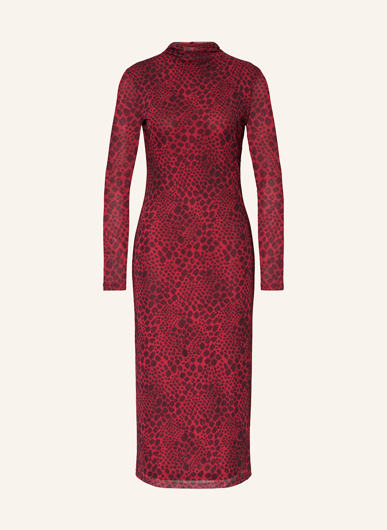 MARC AUREL Kleid: ROT / SCHWARZ