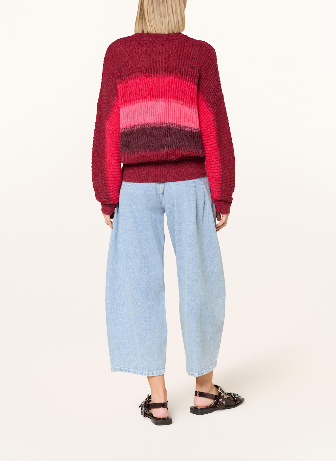 MARC AUREL Pullover: DUNKELROT / ROT