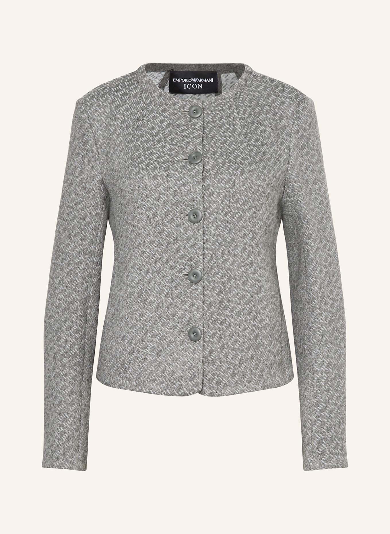 EMPORIO ARMANI Jacke: GRAU / HELLGRAU