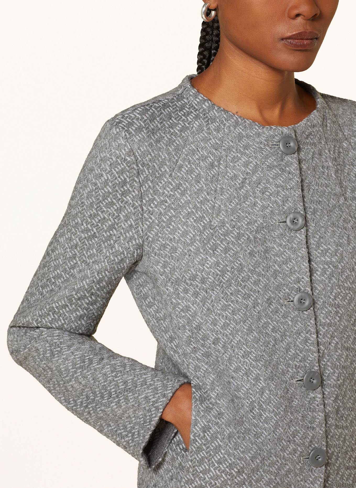 EMPORIO ARMANI Jacke: GRAU / HELLGRAU