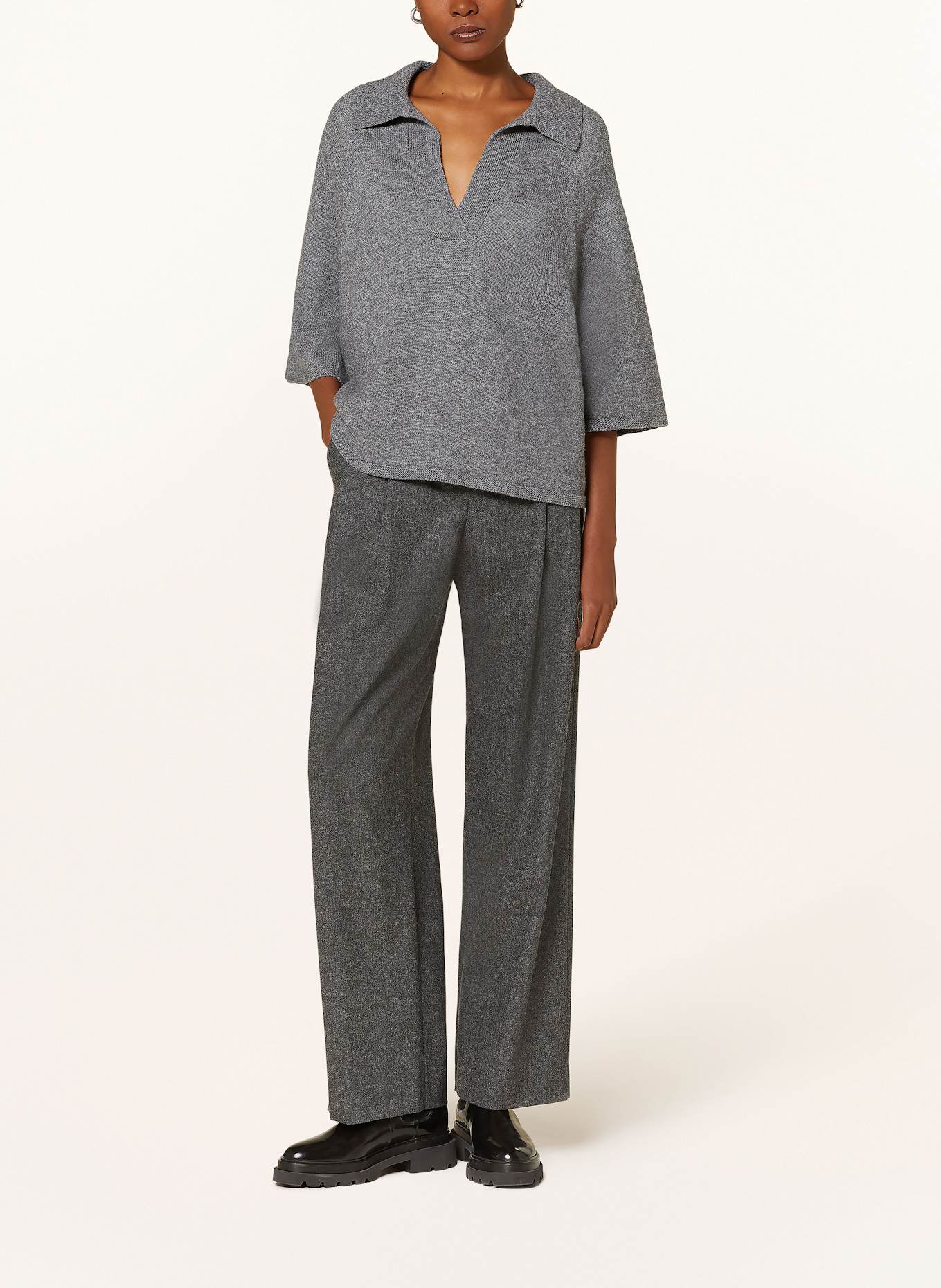 EMPORIO ARMANI Sweater with 3/4 sleeves: GRAY
