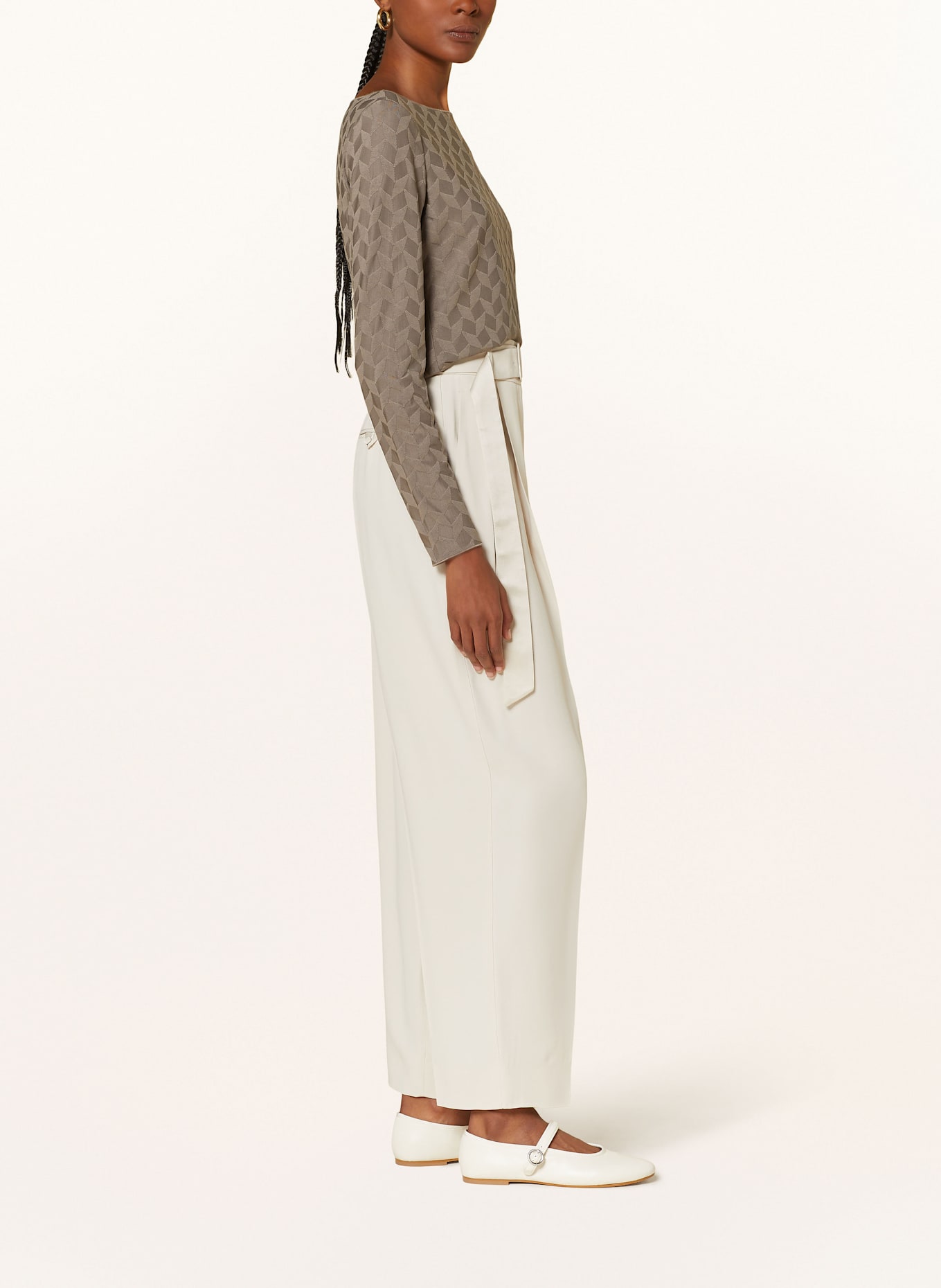 EMPORIO ARMANI Marlenehose: ECRU