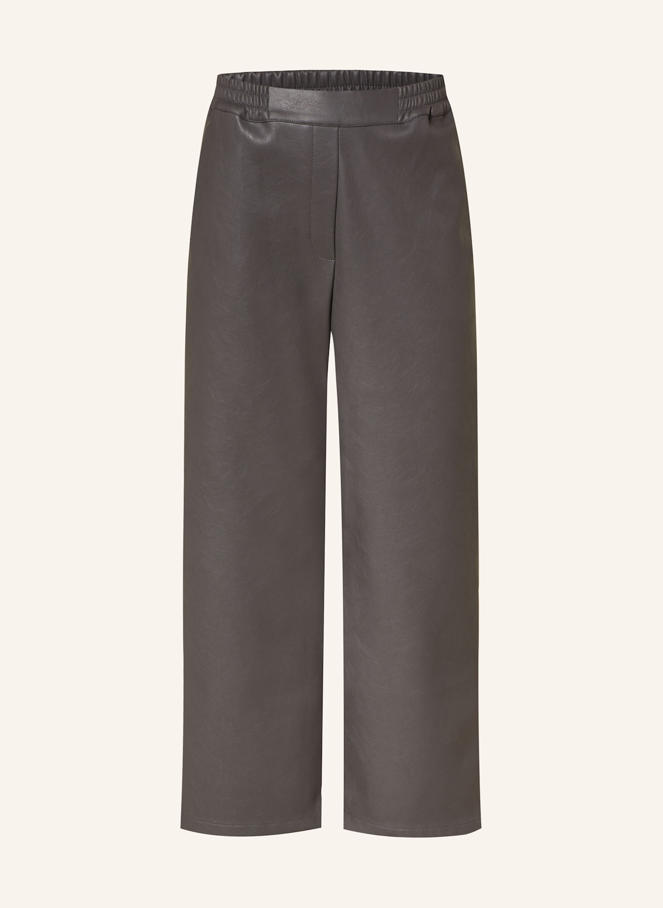 Princess GOES HOLLYWOOD 7/8-Hose in Lederoptik: DUNKELGRAU