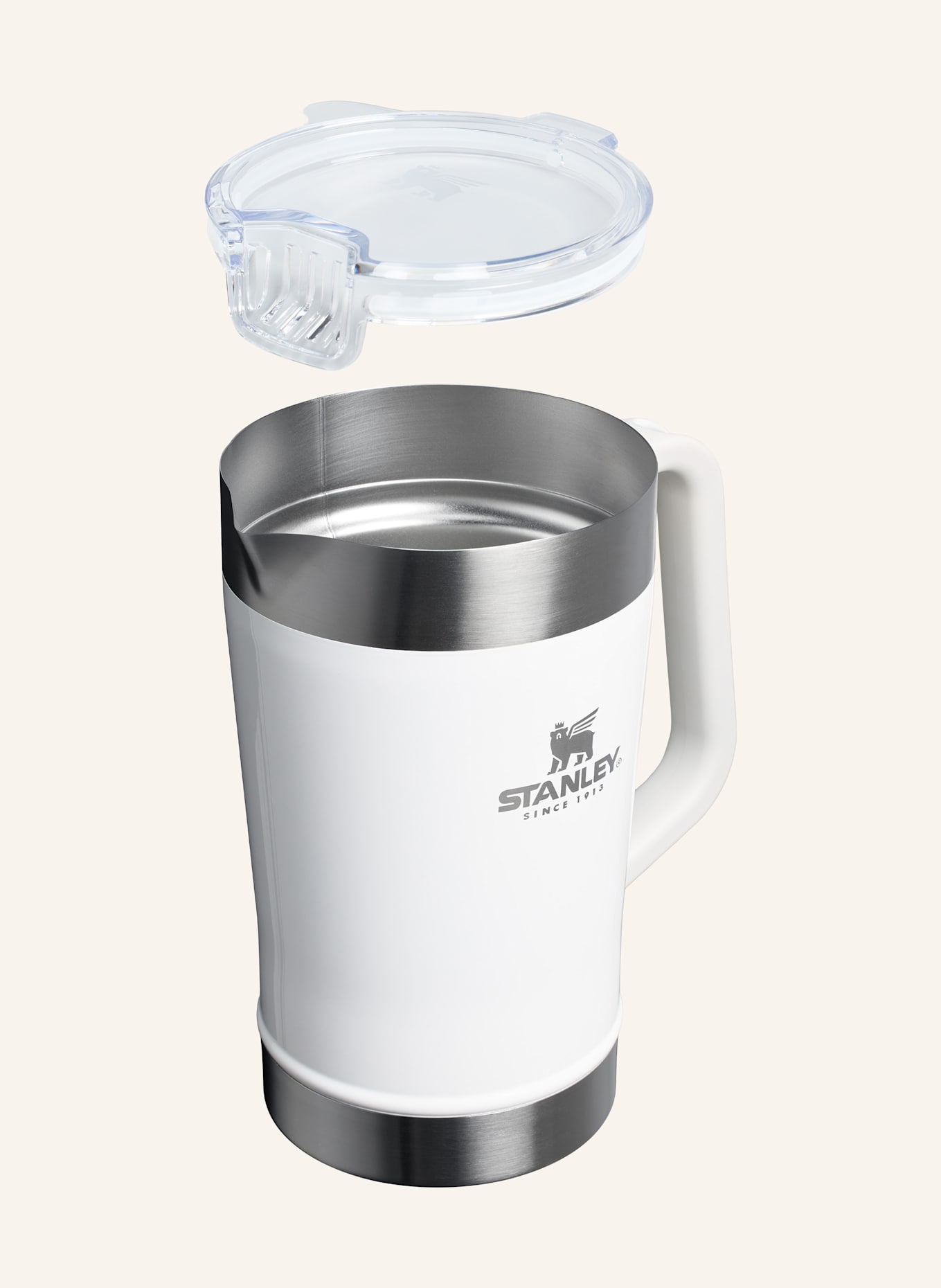 STANLEY Thermoskanne THE STAY-CHILL CLASSIC PITCHER: WEISS