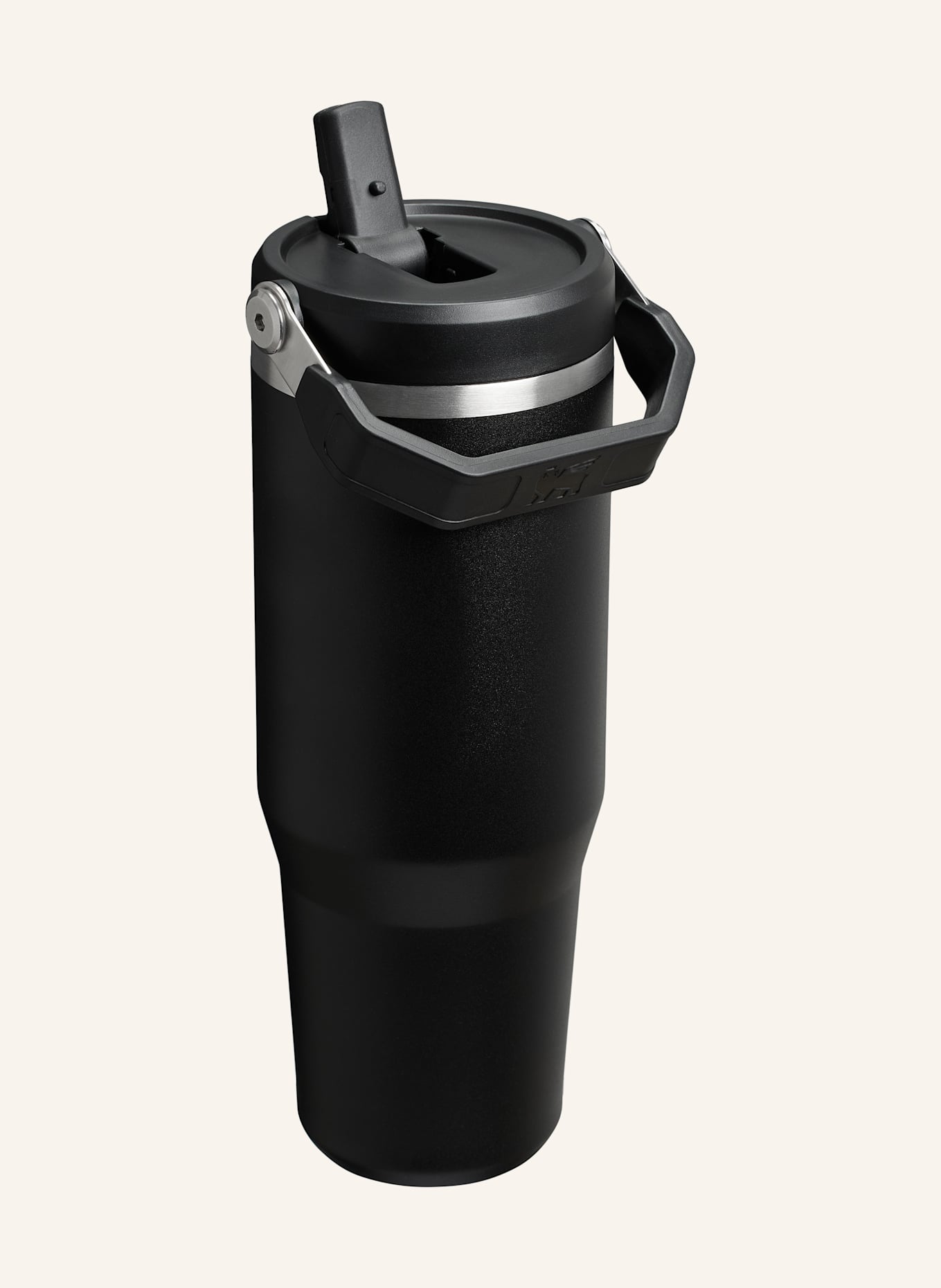 STANLEY Thermobecher THE ICEFLOW™ FLIP STRAW 2.0: SCHWARZ