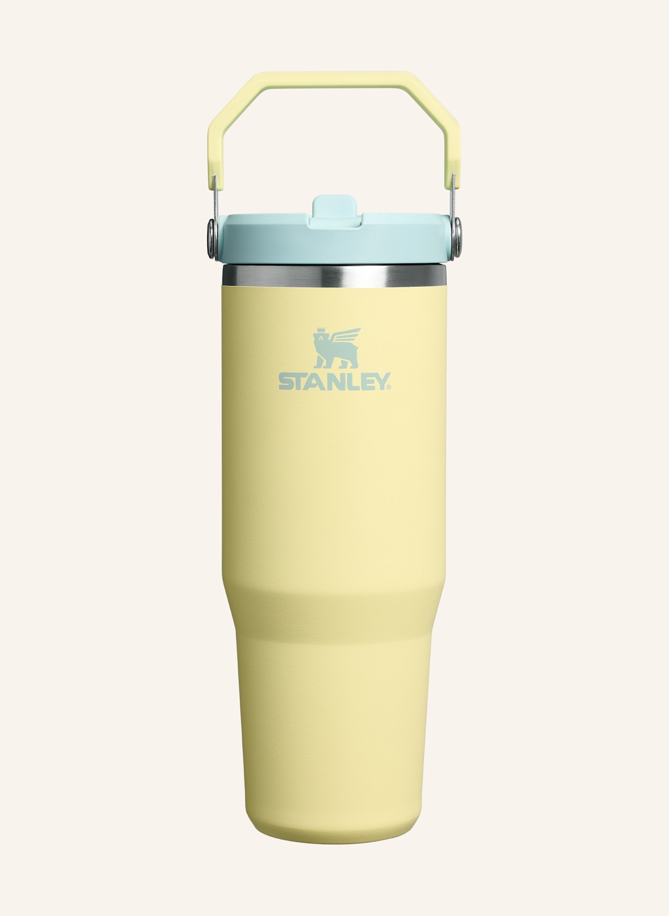 STANLEY Thermobecher THE ICEFLOW™ FLIP STRAW 2.0: HELLGELB / TÜRKIS