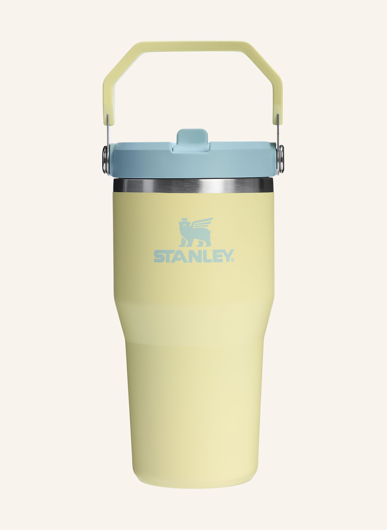 STANLEY Thermobecher THE ICEFLOW™ FLIP STRAW 2.0: HELLGELB / TÜRKIS