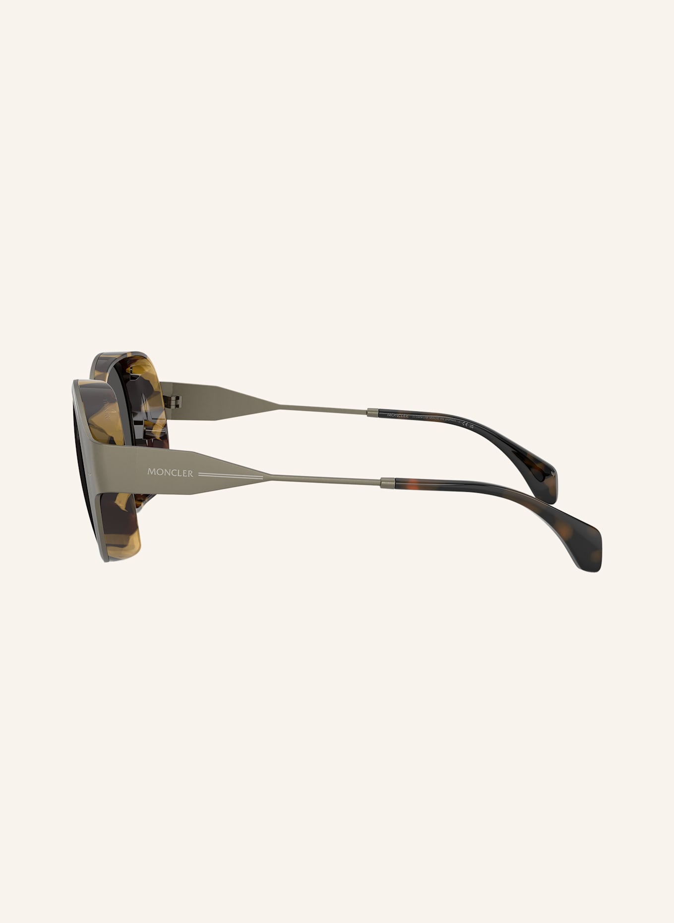 MONCLER Okulary przeciwsłoneczne ME4005T: 100287 – SZARY/ CIEMNOSZARY