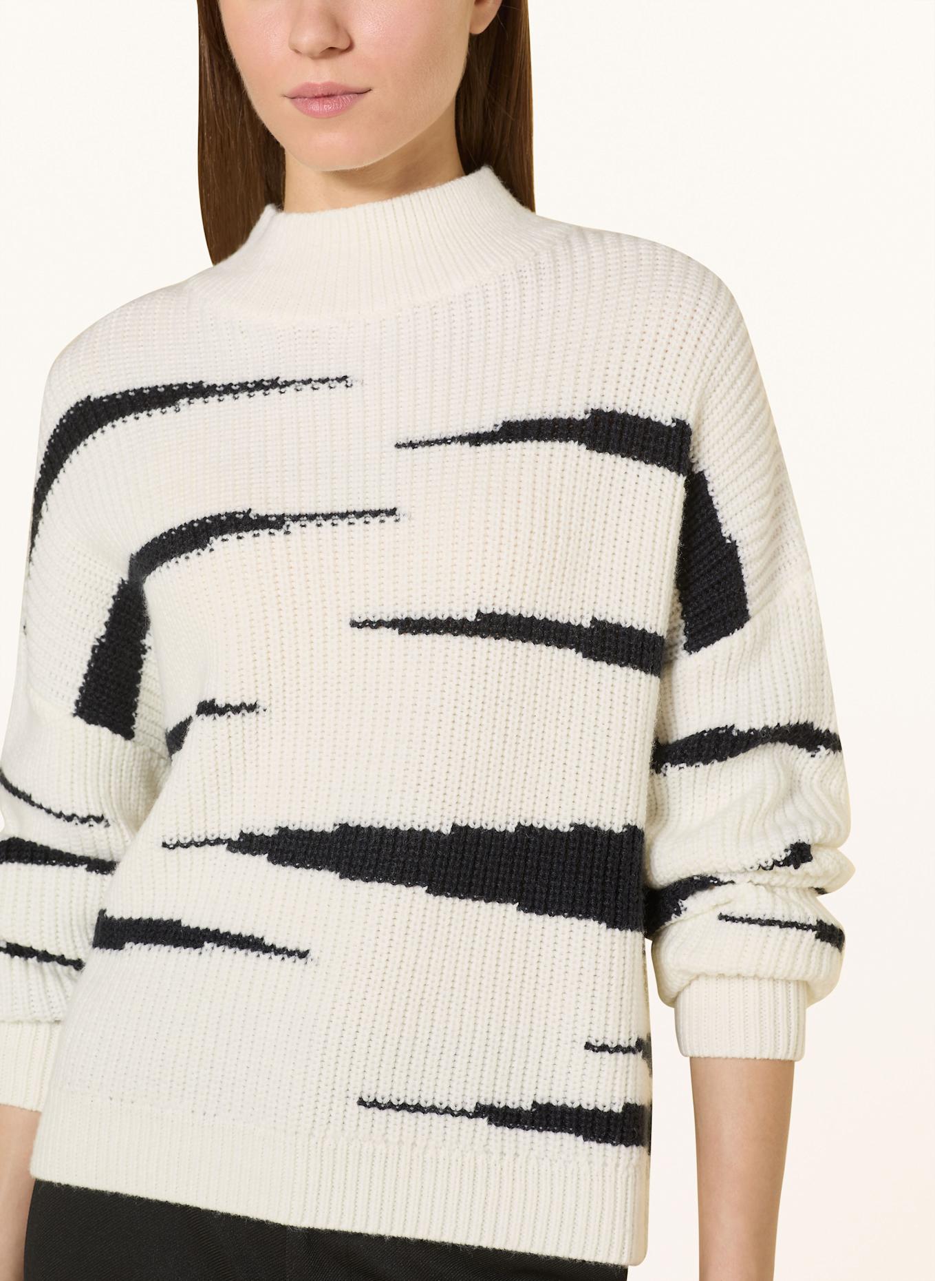 MARC AUREL Pullover: ECRU / SCHWARZ