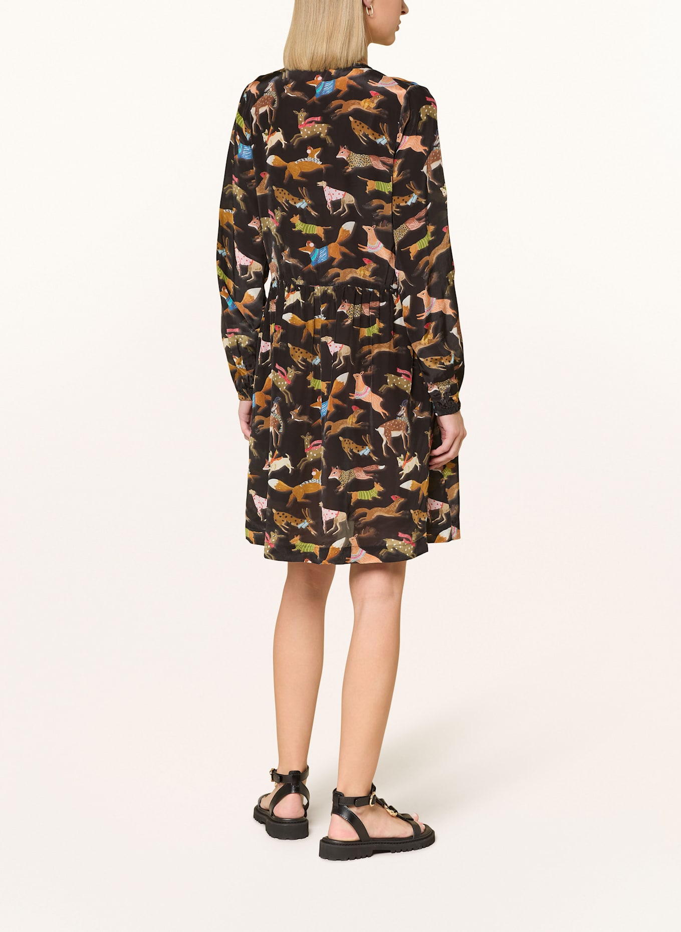 FrogBox Kleid: SCHWARZ / BRAUN