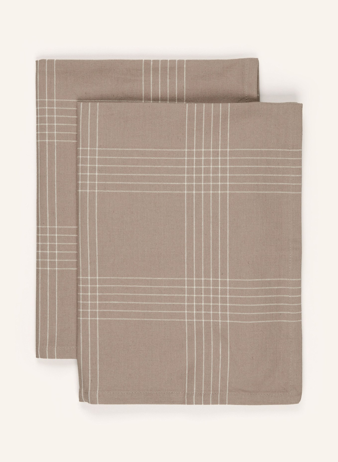 BROSTE COPENHAGEN 2er-Set Geschirrtücher RUD: TAUPE / CREME