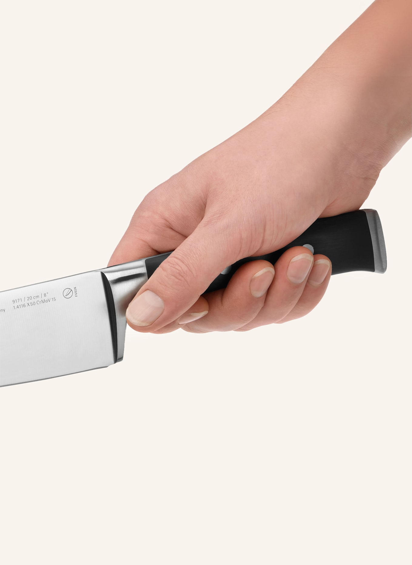 WMF 6-tlg. Messer-Set GRAND CLASS: SCHWARZ / SILBER / HELLBRAUN