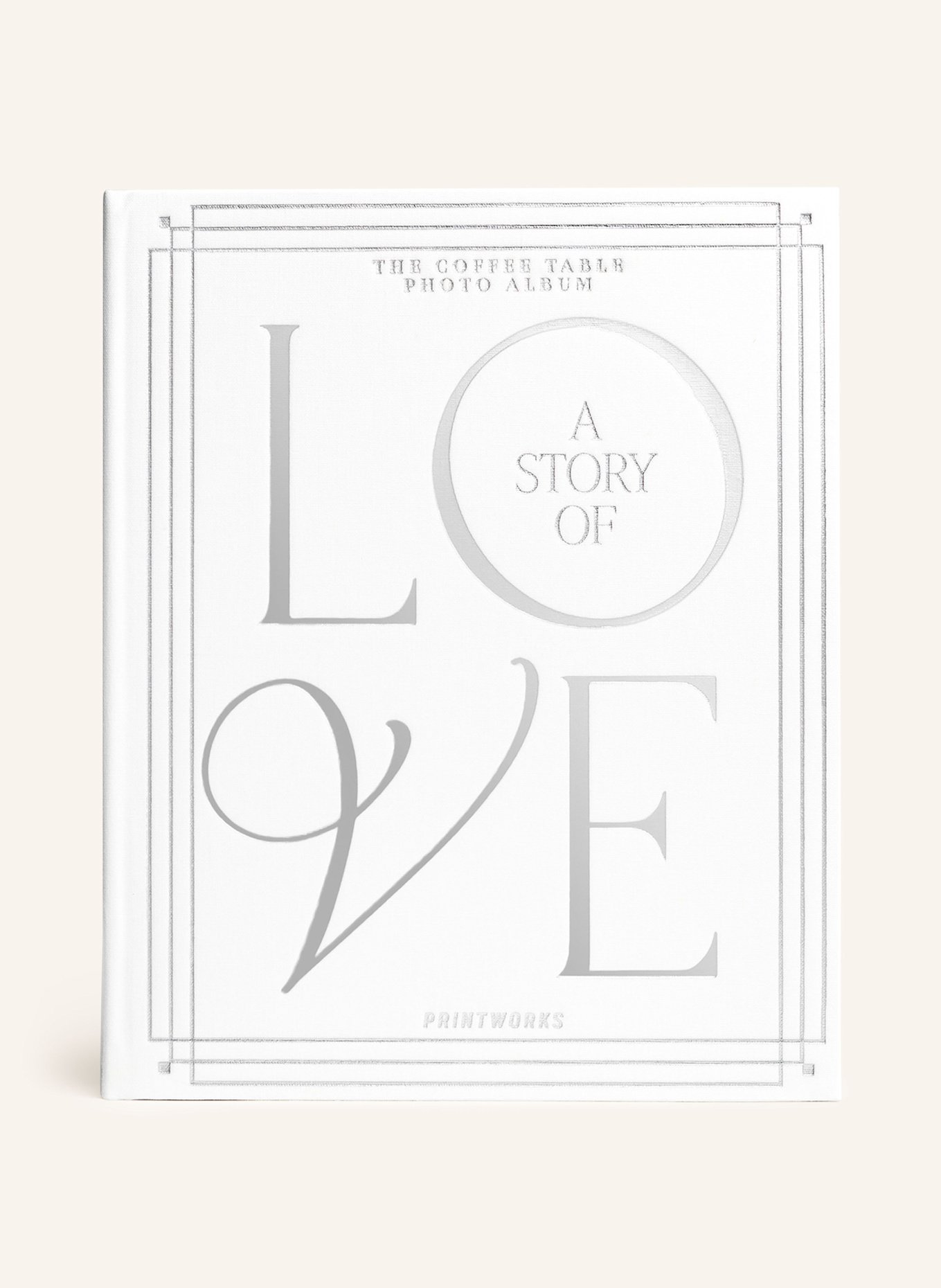 PRINTWORKS Photo album A STORY OF LOVE: WHITE / SILVER
