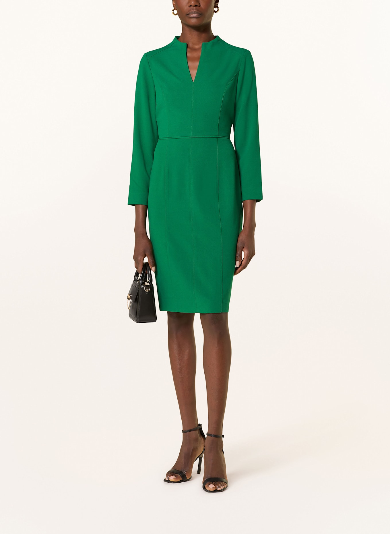 HOBBS Etuikleid CHESSIE mit 3/4-Arm: GRÜN