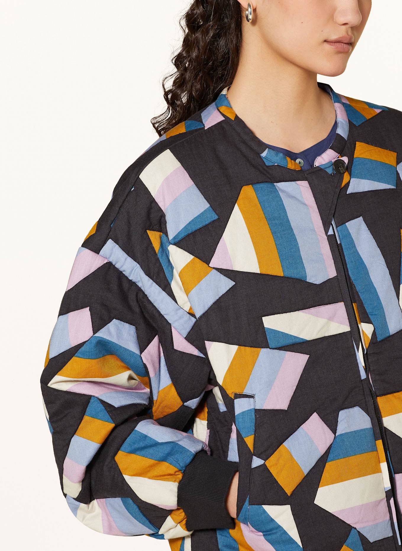 ba&sh Blouson PEGASE: SCHWARZ/ BLAU/ WEISS