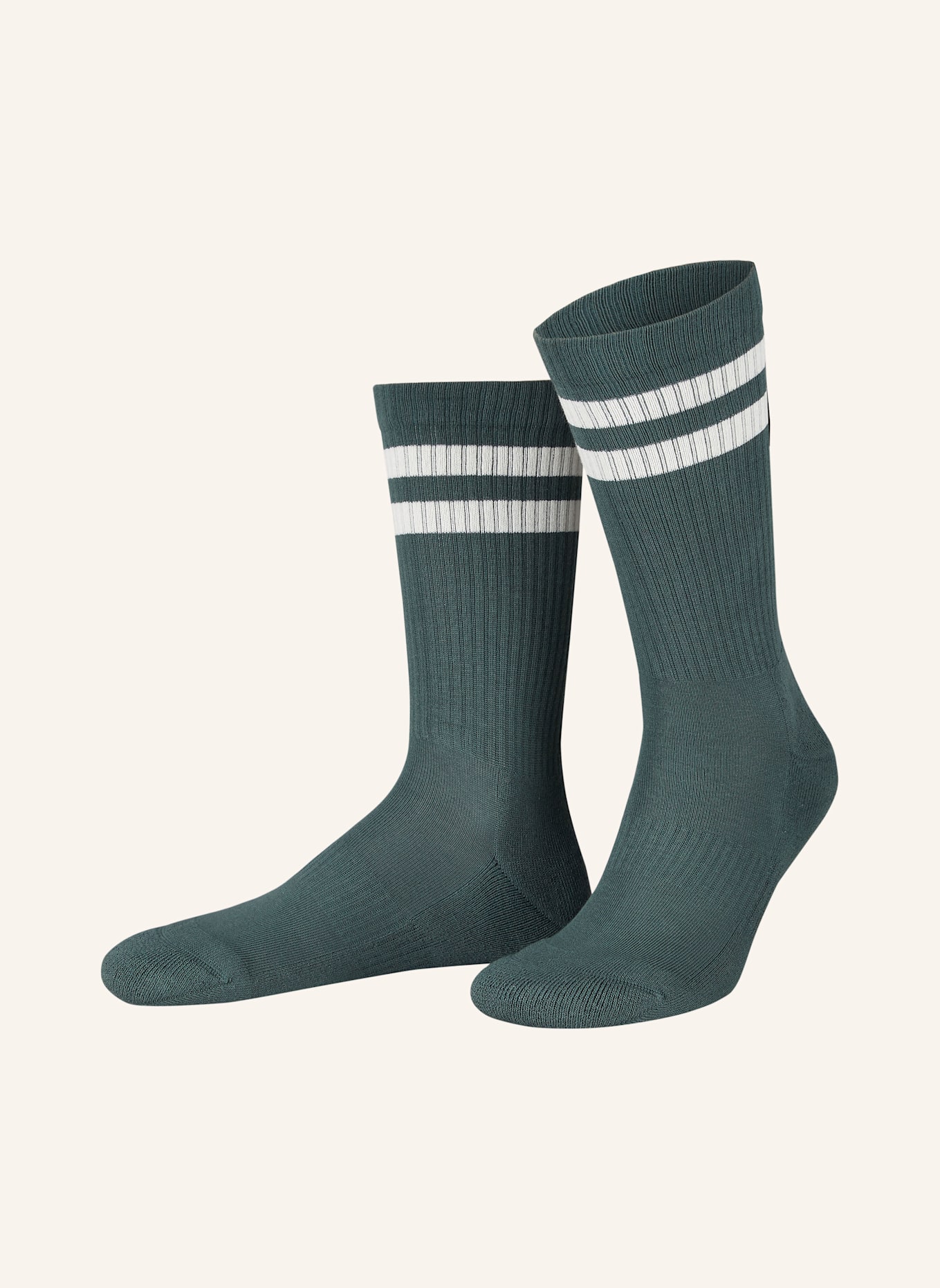REISS Socks: 02 PINE GREEN/ECRU