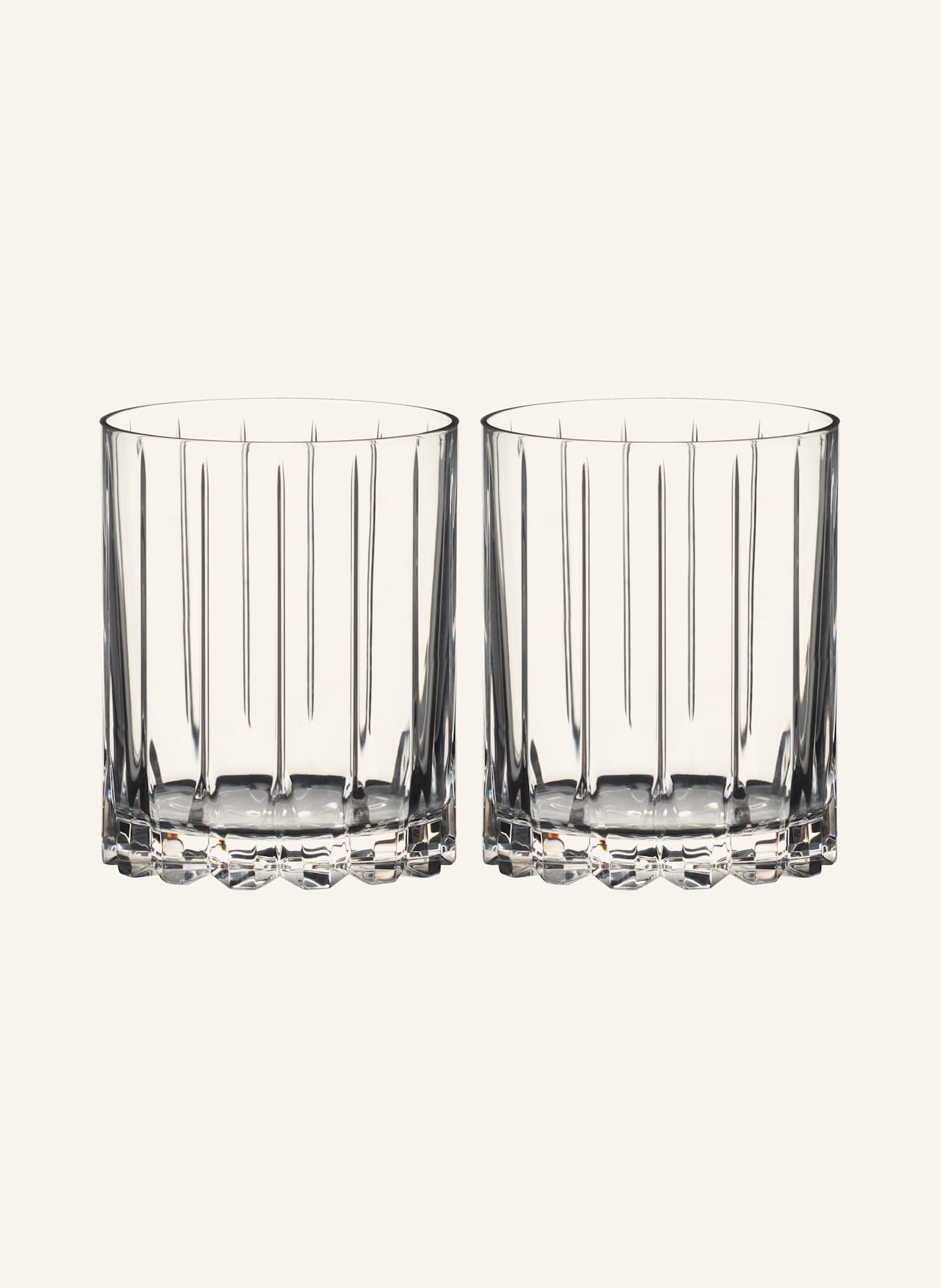 RIEDEL 2er-Set Trinkgläser RETAIL DOUBLE ROCK: WEISS