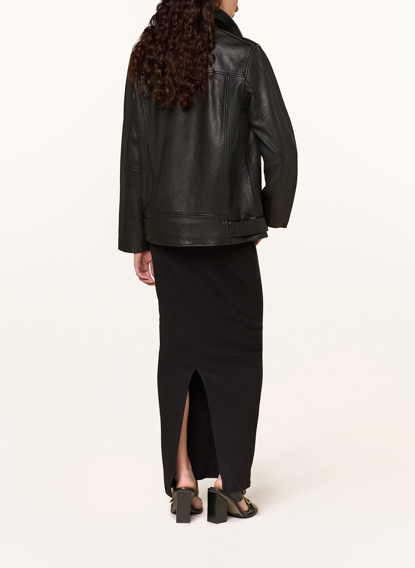 ALLSAINTS Lederjacke BILLIE BIKER: SCHWARZ