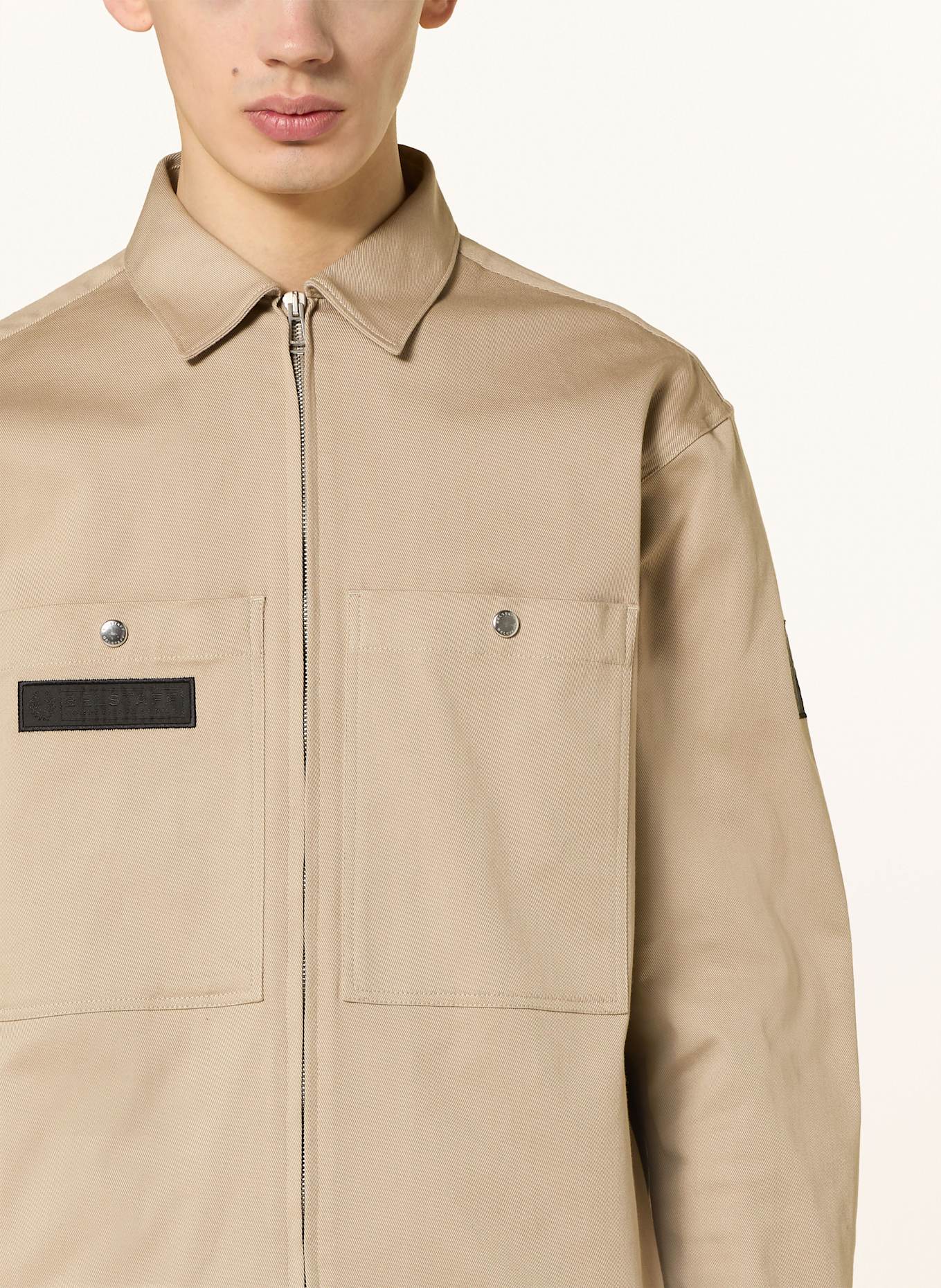 BELSTAFF Overjacket COMPETITION TWILL: BEIGE