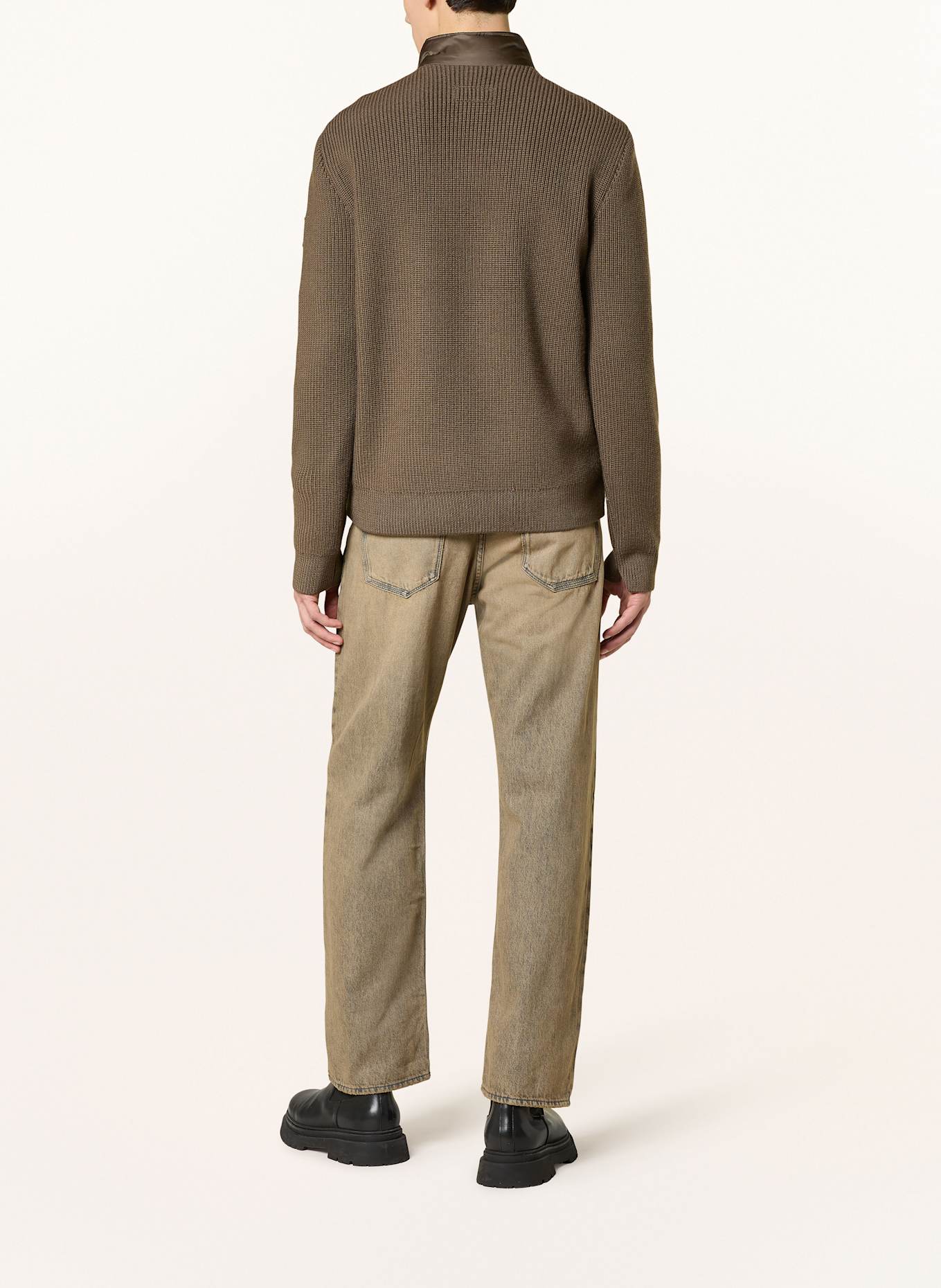 BELSTAFF Lightweight-Daunenjacke CIRCUITEER im Materialmix: OLIV