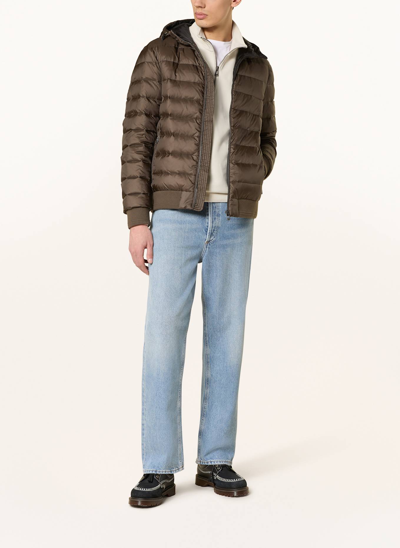 BELSTAFF Lightweight-Daunenjacke CONTROL: DUNKELBRAUN