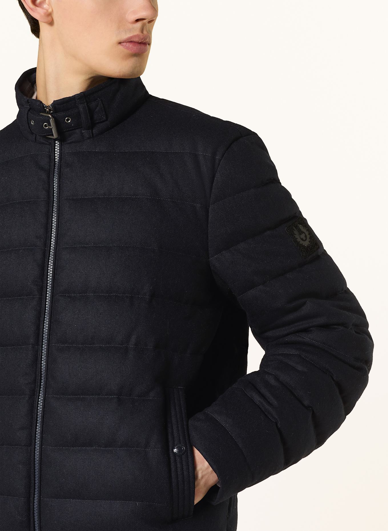 BELSTAFF Lightweight down jacket CIRCUITEER: DARK BLUE