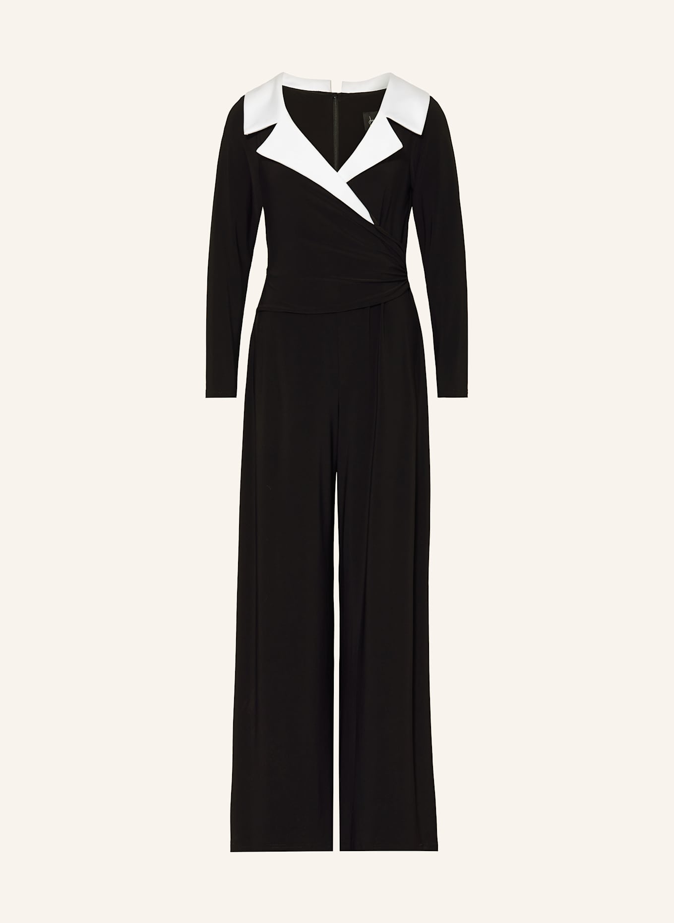 Joseph Ribkoff SIGNATURE Jumpsuit in Wickeloptik: SCHWARZ / WEISS