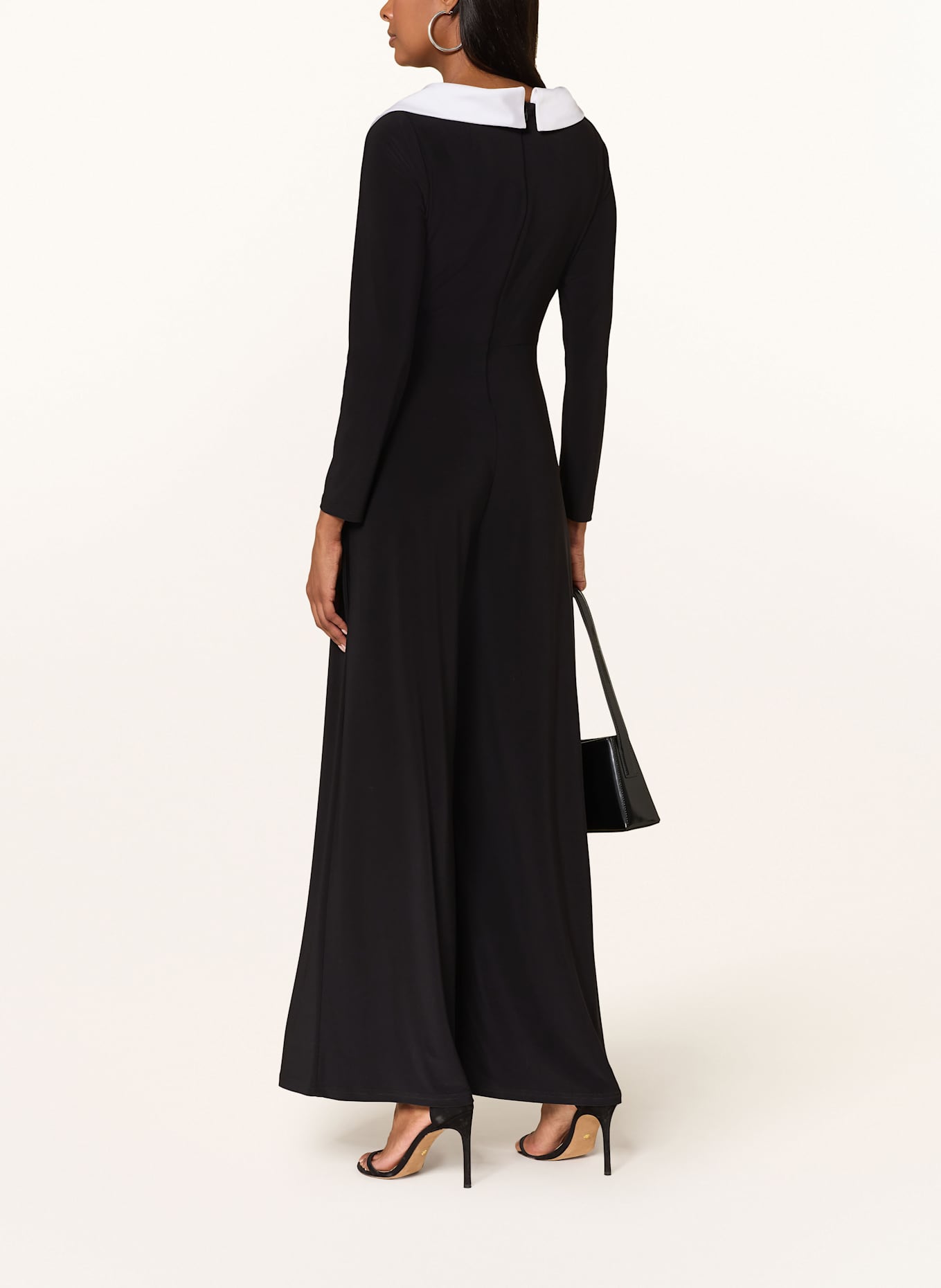 Joseph Ribkoff SIGNATURE Jumpsuit in Wickeloptik: SCHWARZ / WEISS