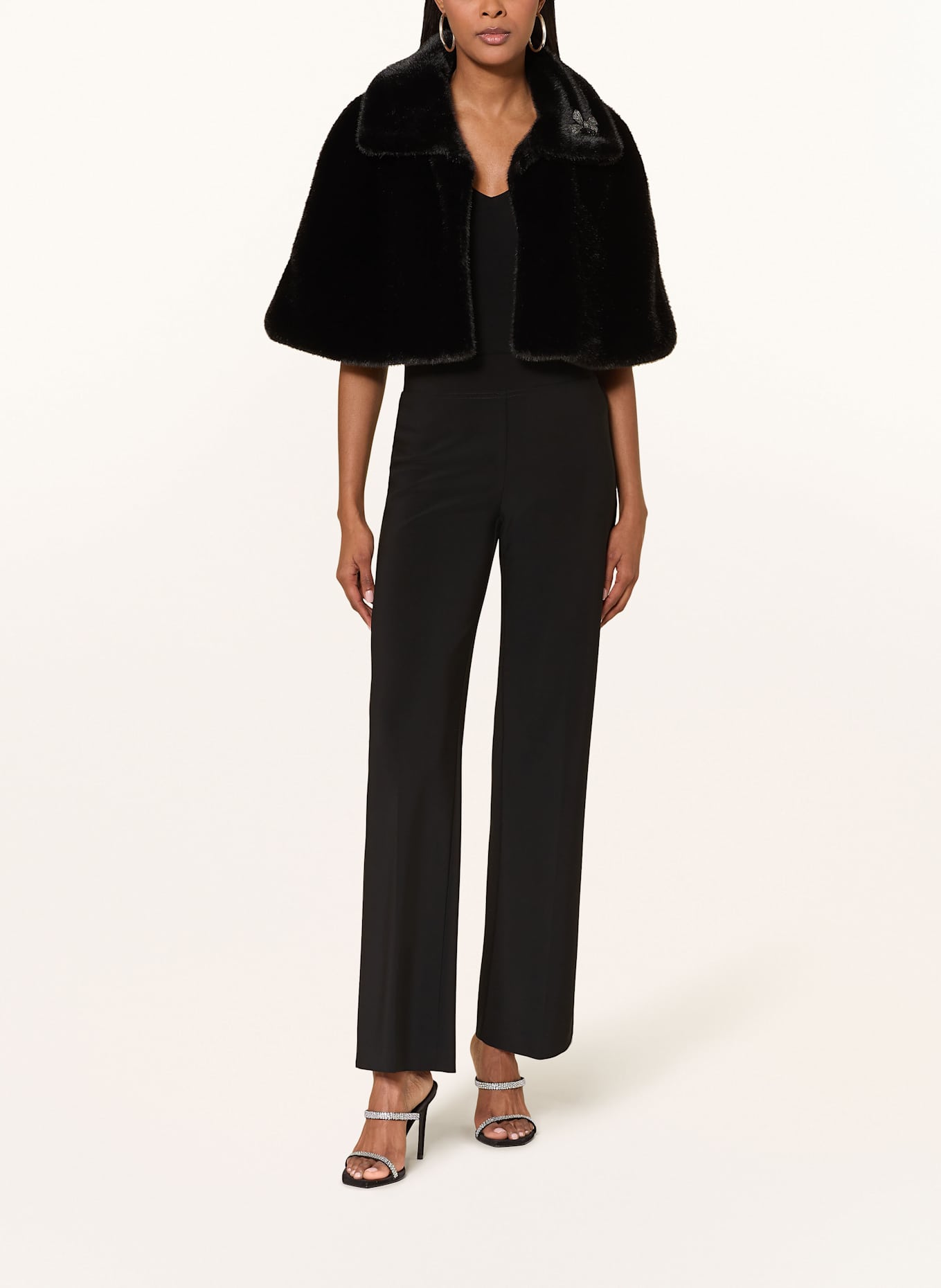 Joseph Ribkoff SIGNATURE Kunstfell-Bolero: SCHWARZ