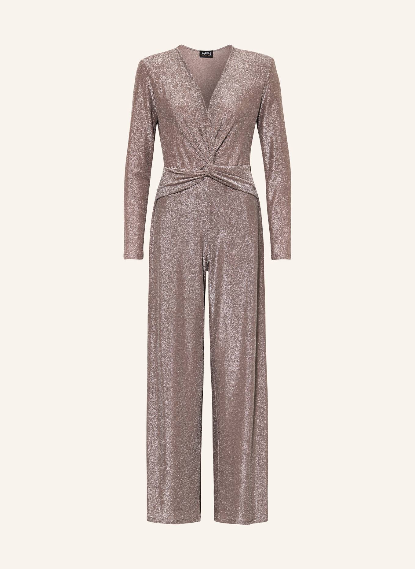 Joseph Ribkoff SIGNATURE Jumpsuit mit Glitzergarn: TAUPE