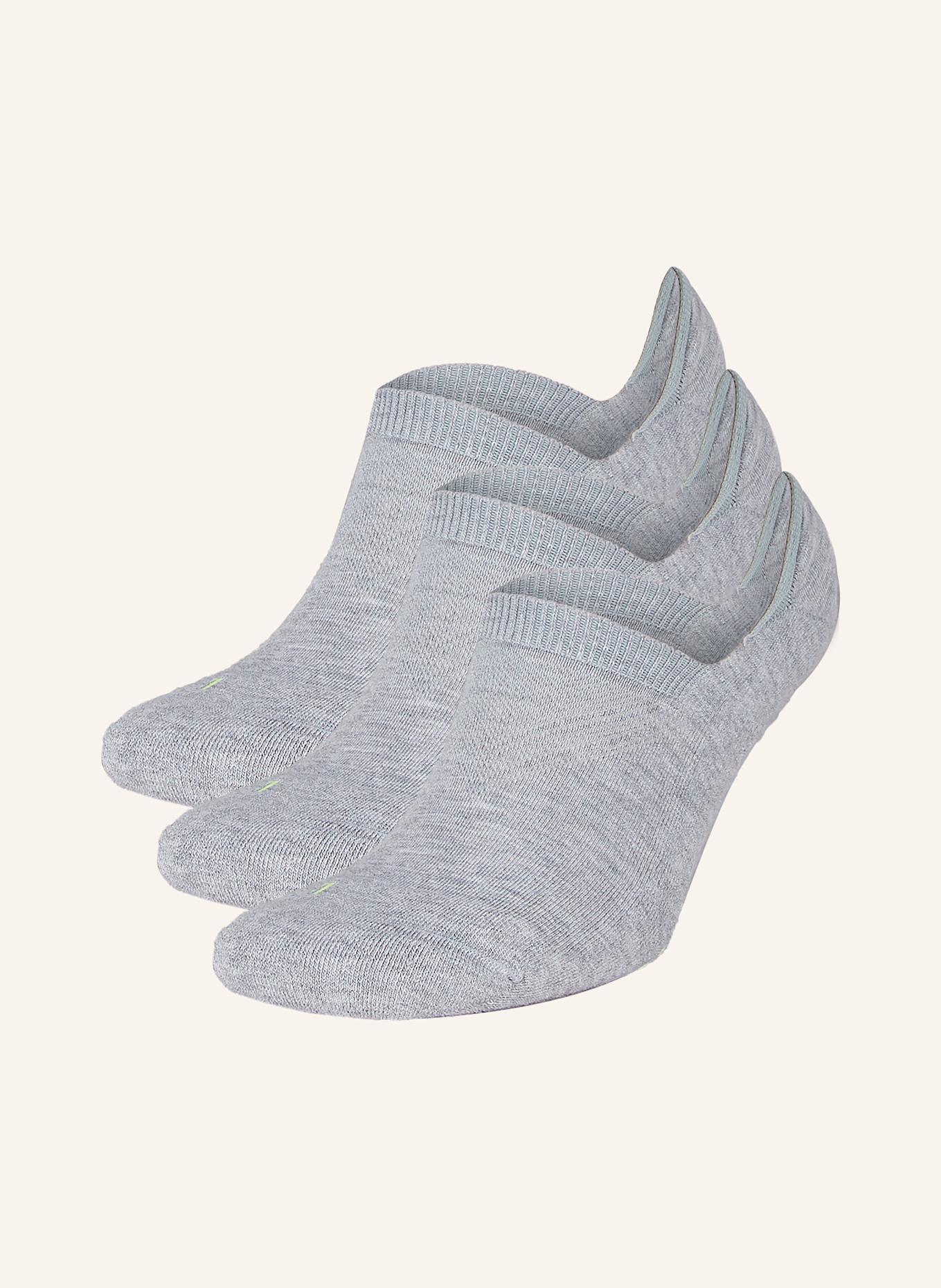 FALKE 3er-Pack Sneakersocken COOL KICK: 3775 light grey mel.
