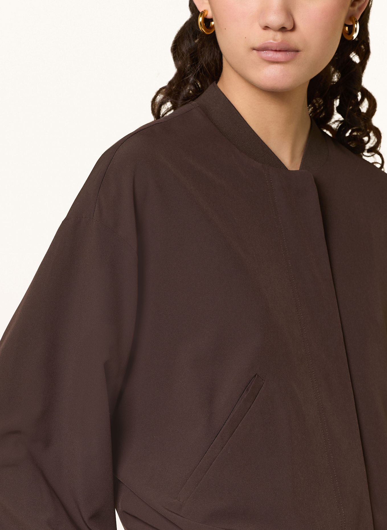 someday Overshirt NARLIE: DARK BROWN